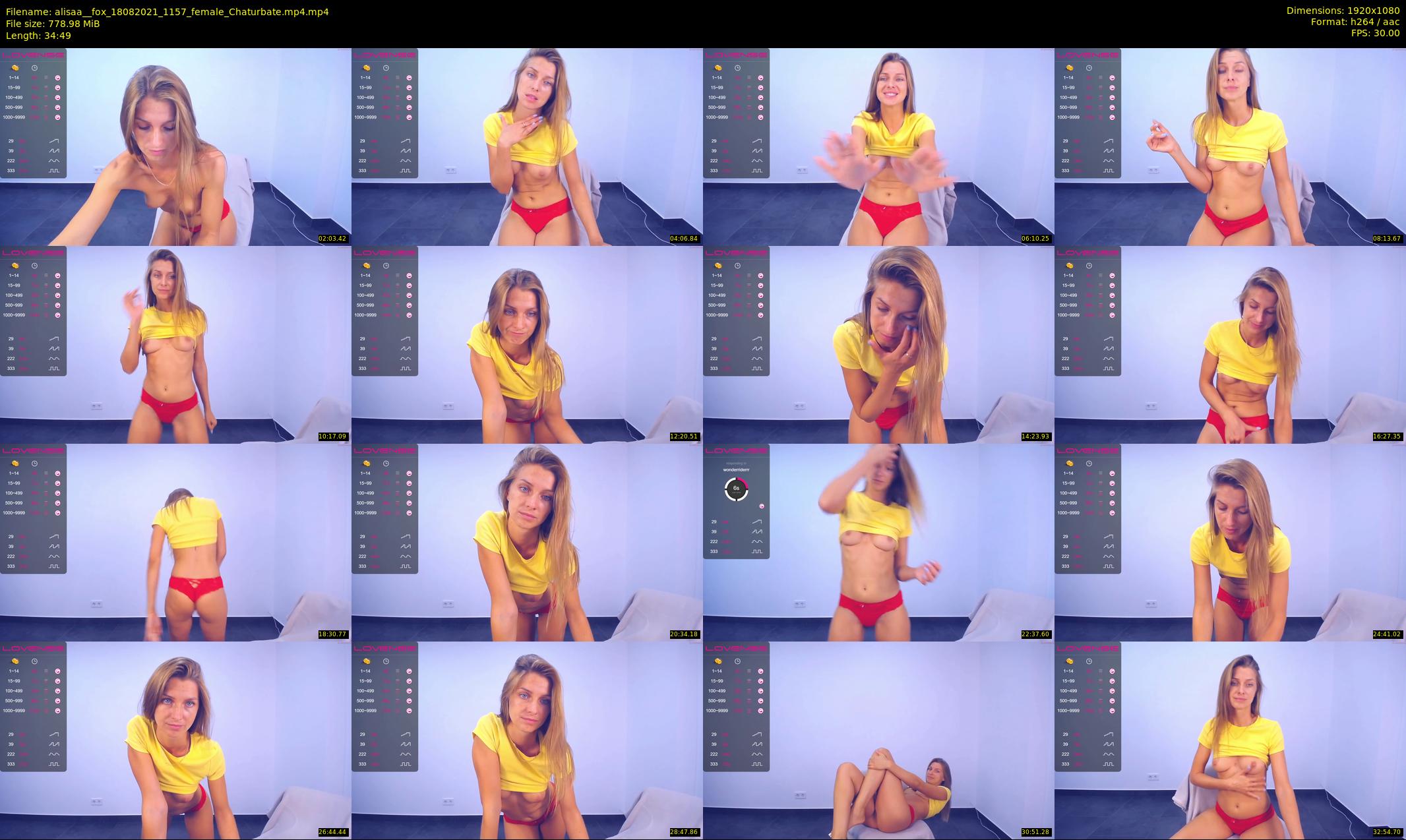 alisaa__fox — 35 minute Chaturbate female cam show recording, 1080p, Aug 18, 2021