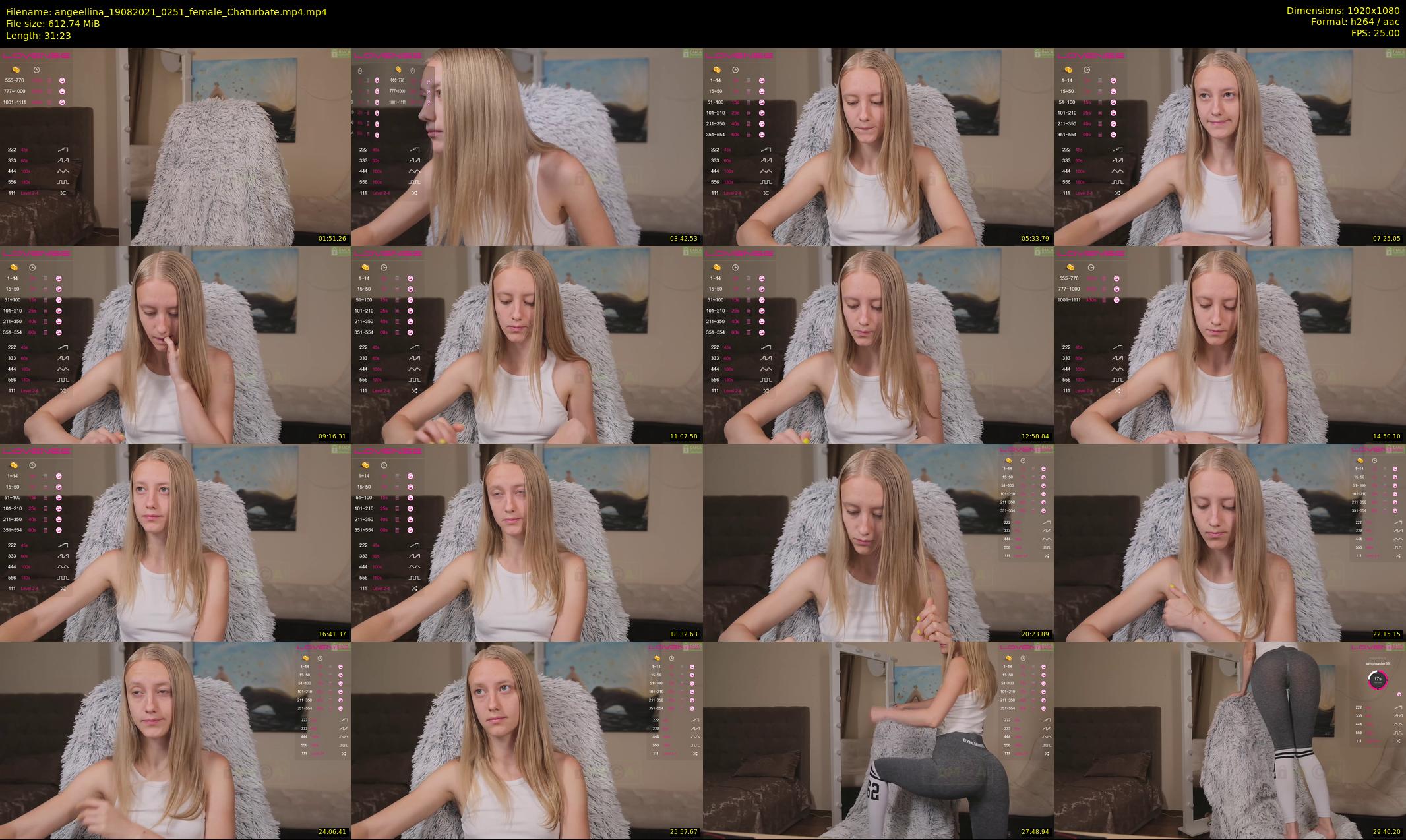 angeellina — 32 minute Chaturbate female cam show recording, 1080p, Aug 19, 2021