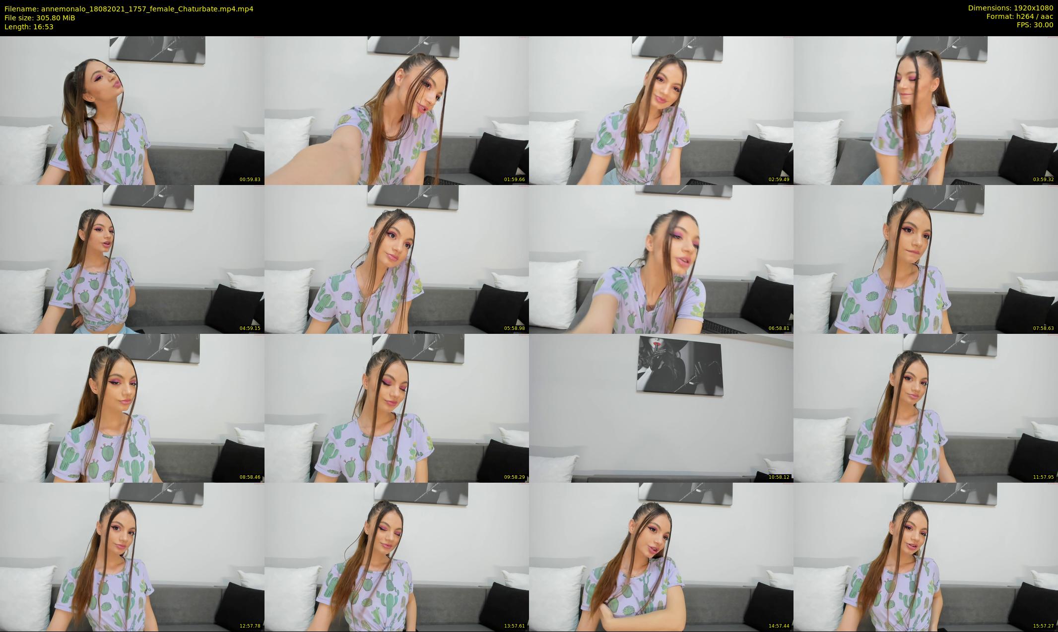 annemonalo — 17 minute Chaturbate female cam show recording, 1080p, Aug 18, 2021