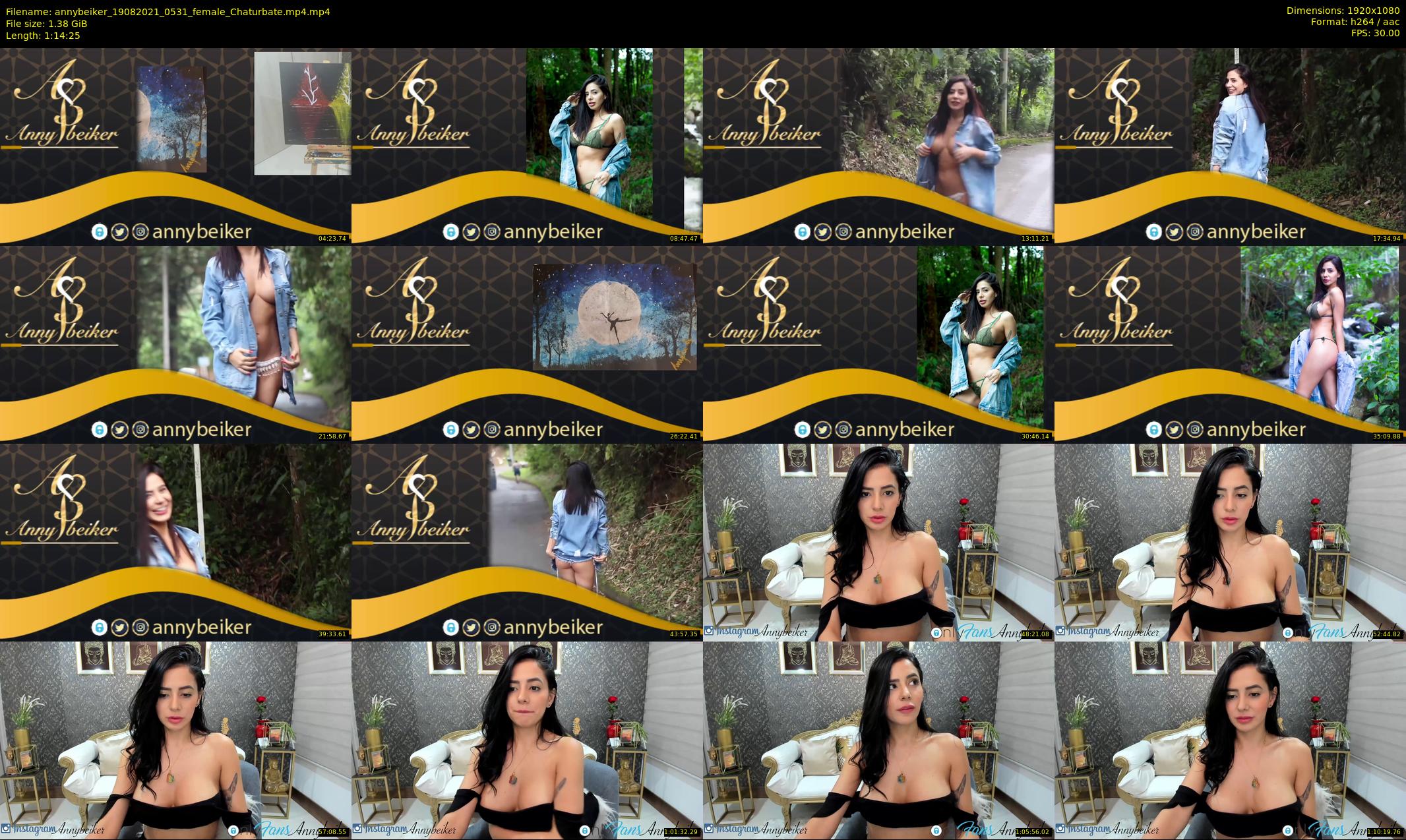 annybeiker — 75 minute Chaturbate female cam show recording, 1080p, Aug 19, 2021