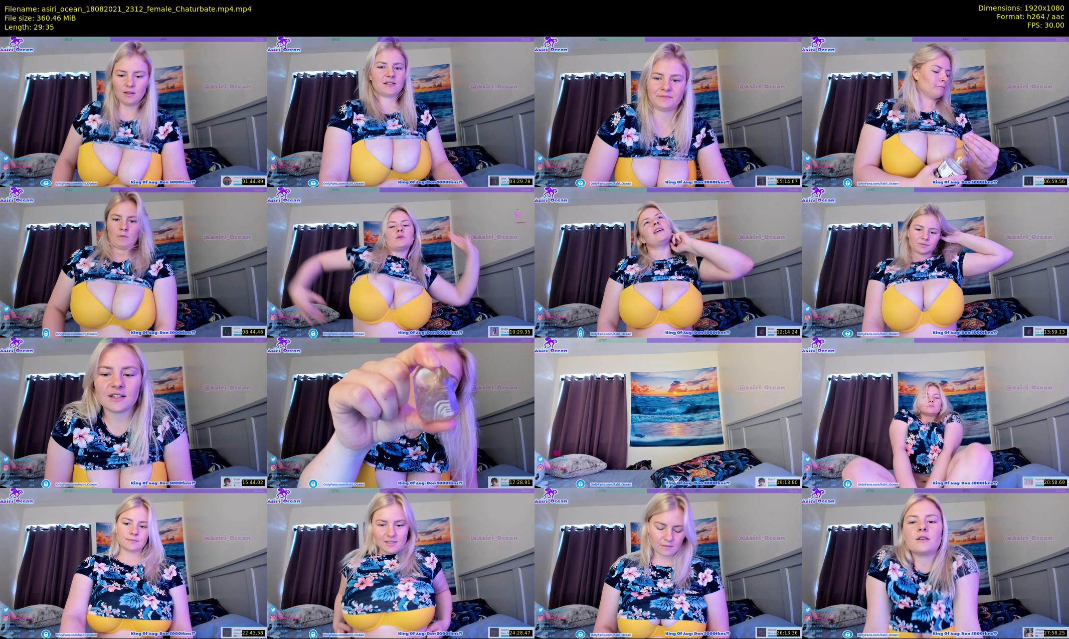 asiri_ocean — 30 minute Chaturbate female cam show recording, 1080p, Aug 18, 2021