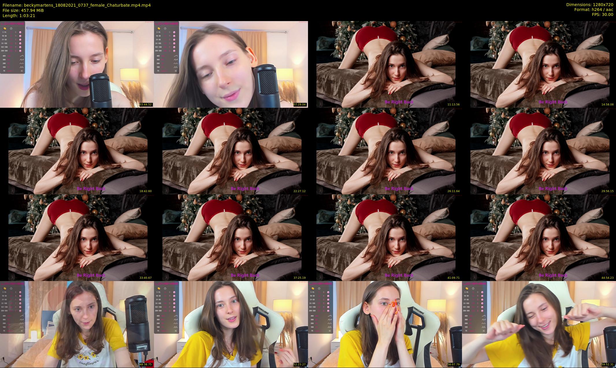 beckymartens — 64 minute Chaturbate female cam show recording, 720p, Aug 18, 2021