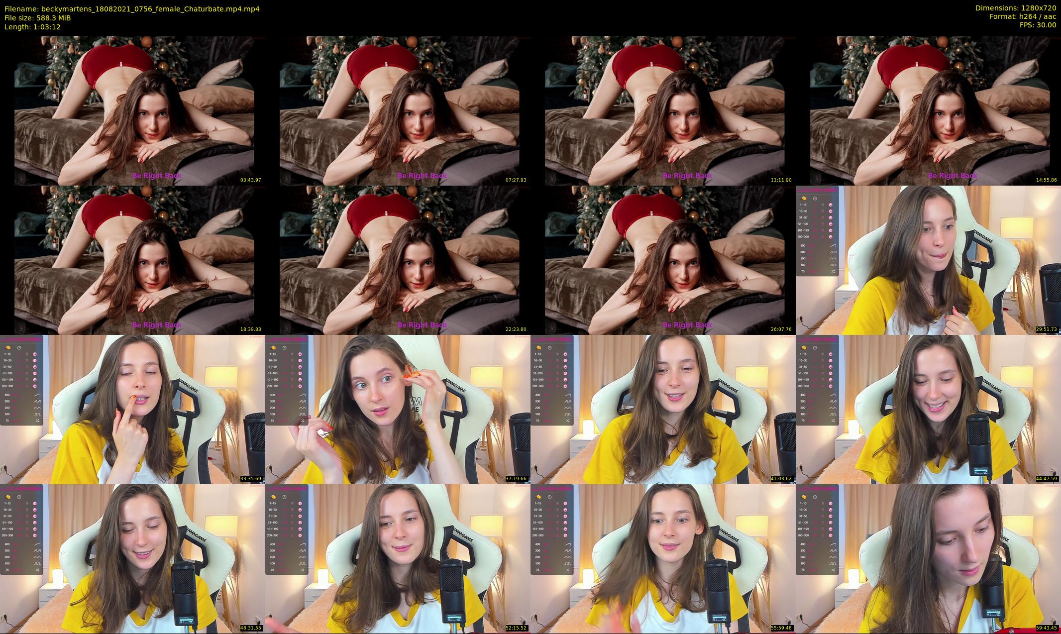 beckymartens — 64 minute Chaturbate female cam show recording, 720p, Aug 18, 2021