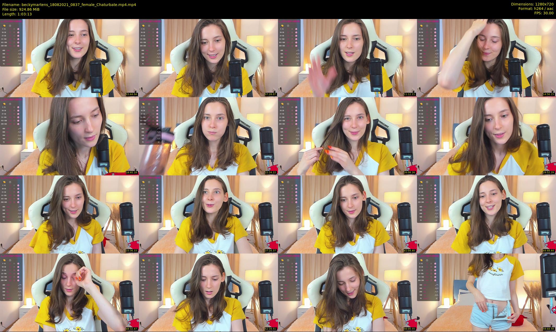 beckymartens — 64 minute Chaturbate female cam show recording, 720p, Aug 18, 2021