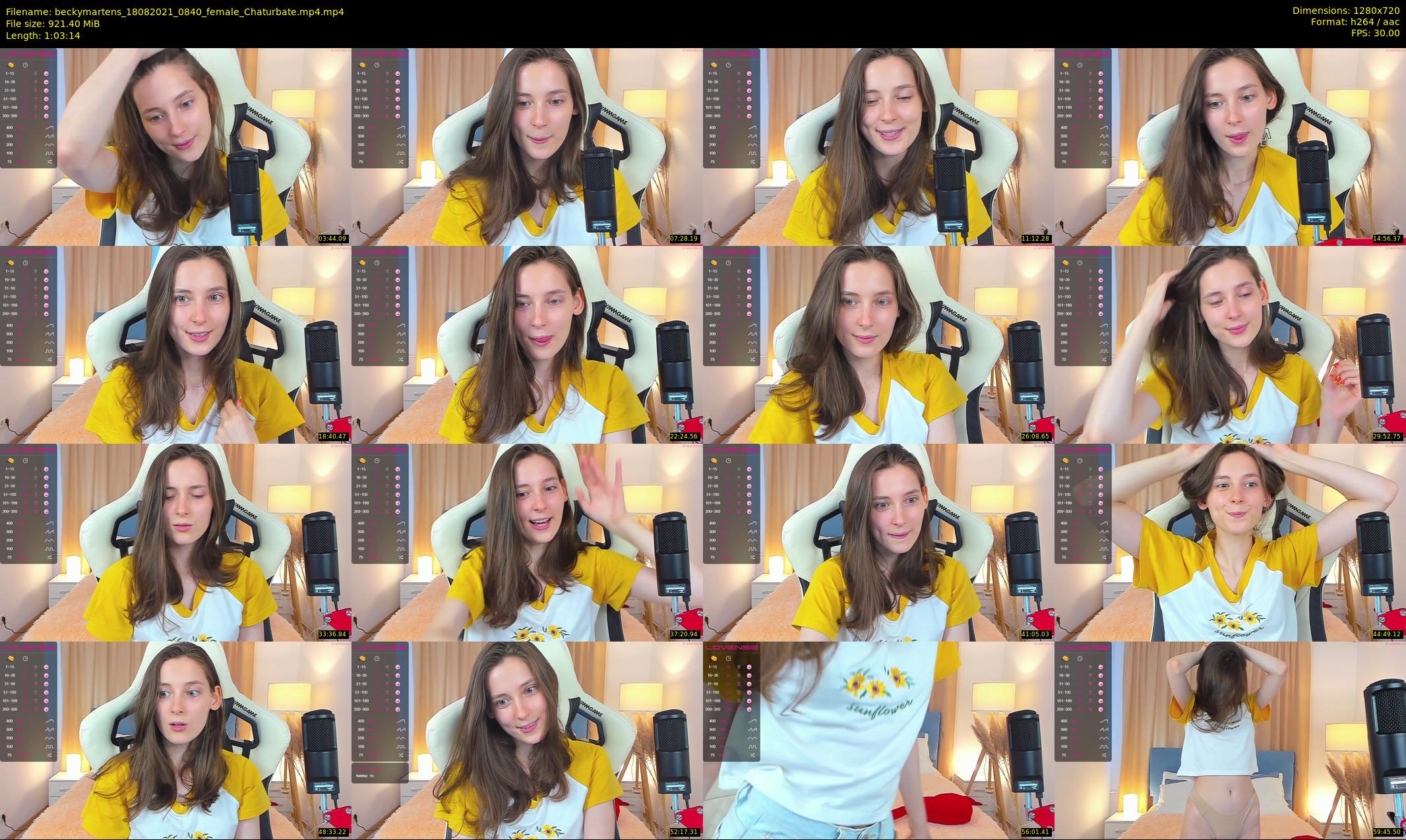 beckymartens — 64 minute Chaturbate female cam show recording, 720p, Aug 18, 2021
