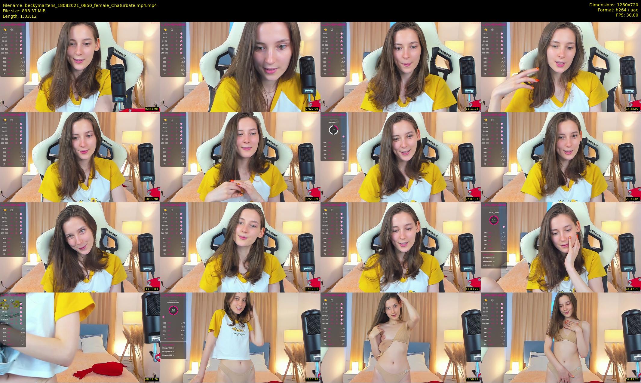 beckymartens — 64 minute Chaturbate female cam show recording, 720p, Aug 18, 2021