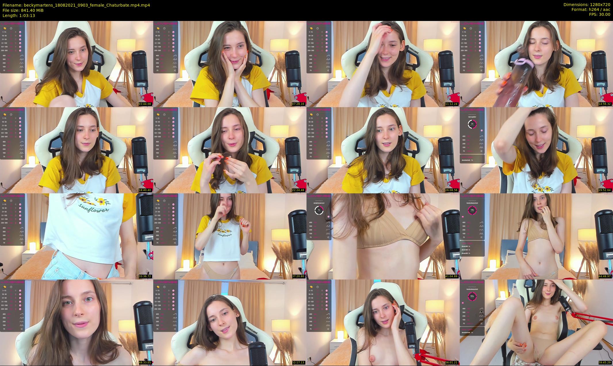 beckymartens — 64 minute Chaturbate female cam show recording, 720p, Aug 18, 2021