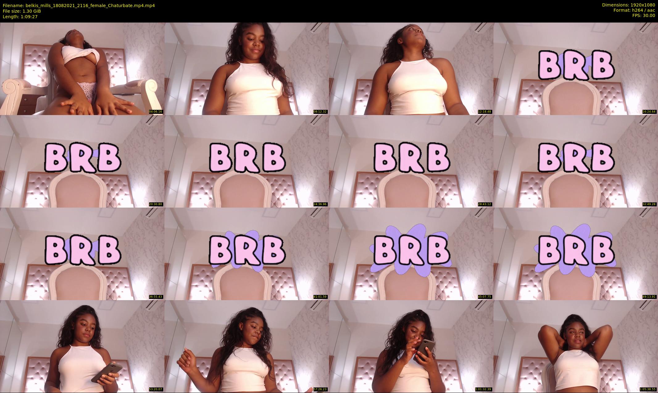 belkis_mills — 70 minute Chaturbate female cam show recording, 1080p, Aug 18, 2021
