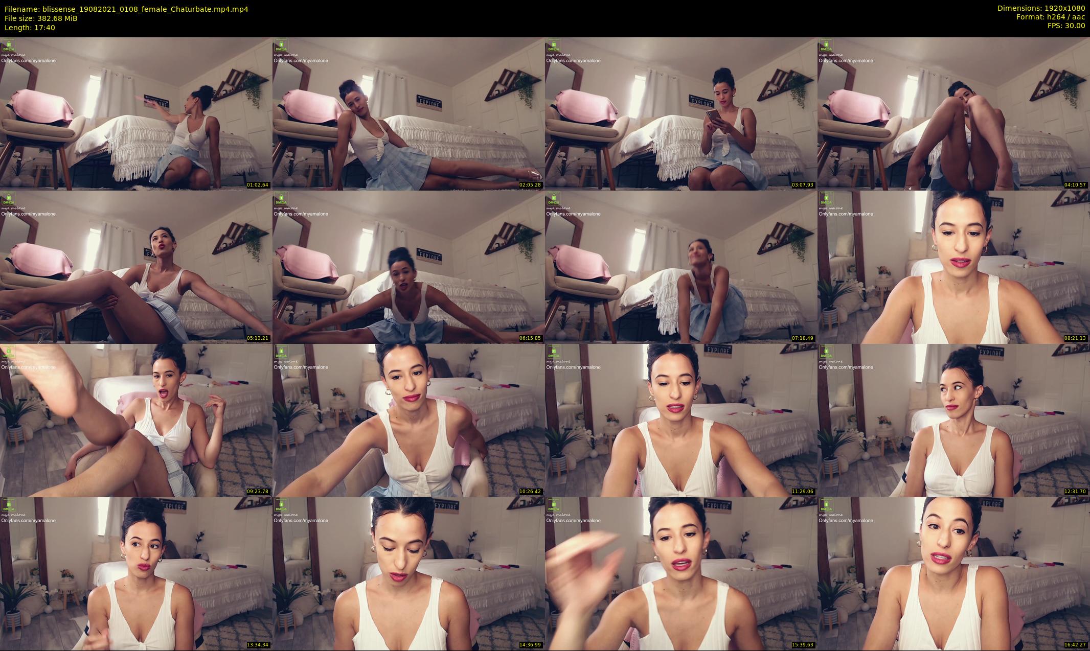 blissense — 18 minute Chaturbate female cam show recording, 1080p, Aug 19, 2021