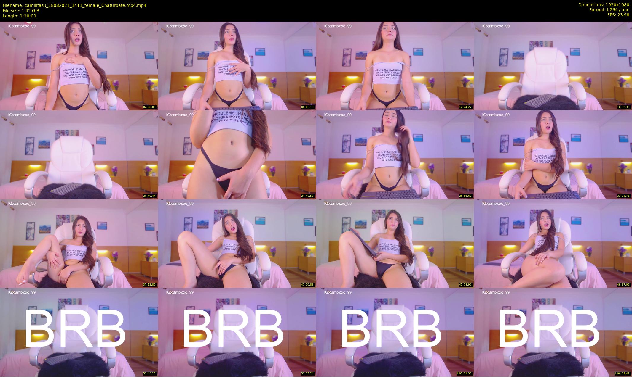 camilitasu — 70 minute Chaturbate female cam show recording, 1080p, Aug 18, 2021