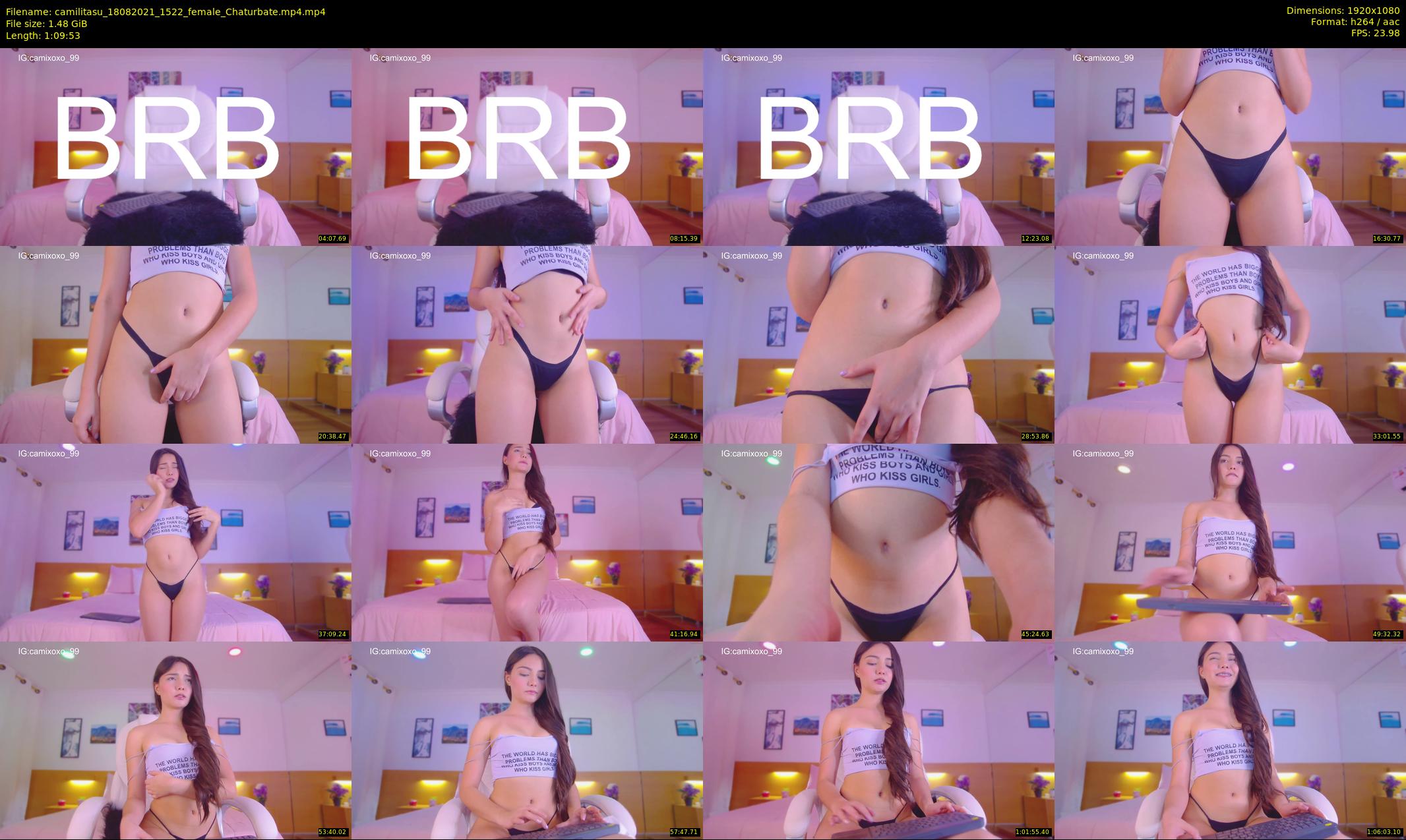 camilitasu — 70 minute Chaturbate female cam show recording, 1080p, Aug 18, 2021