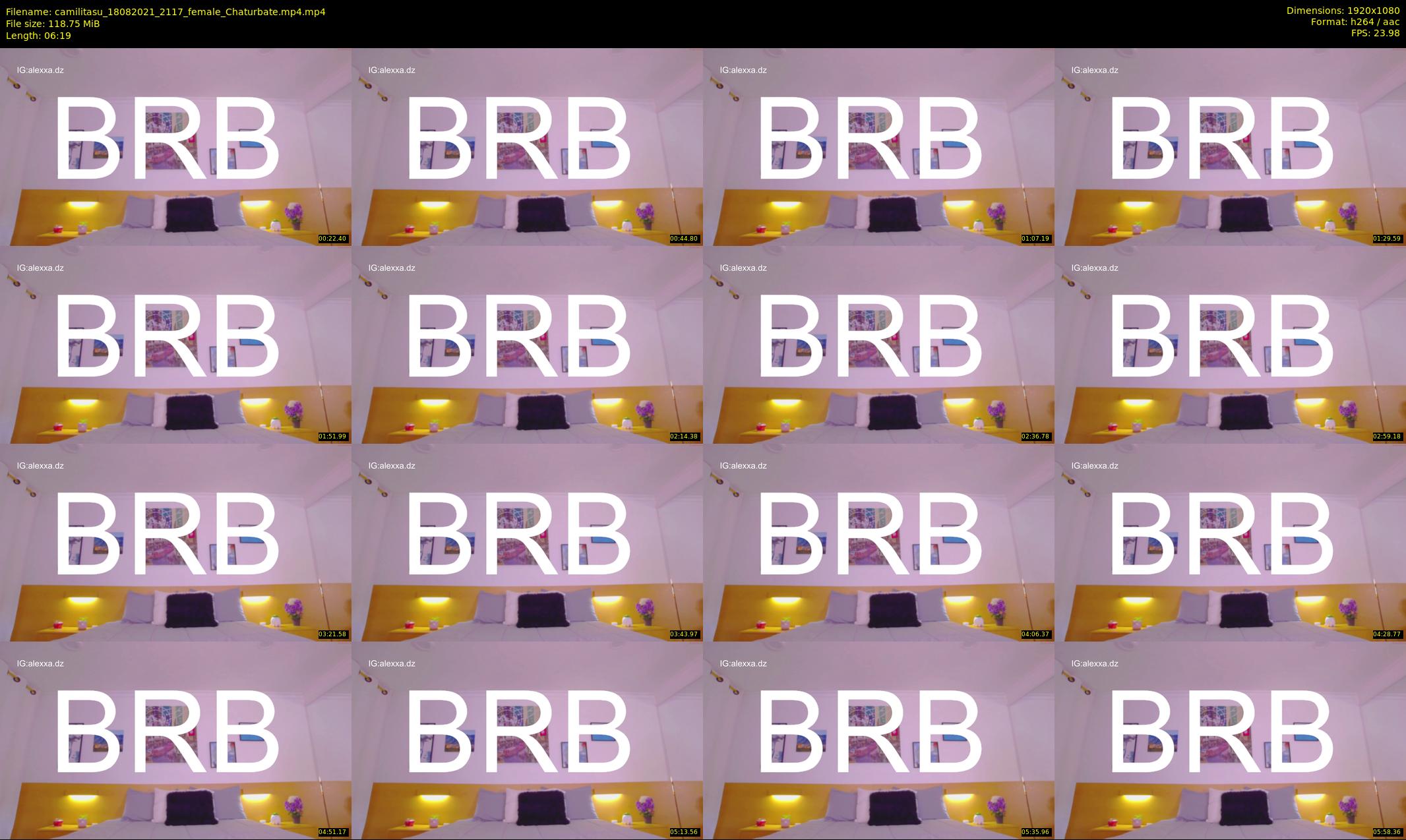 camilitasu — 7 minute Chaturbate female cam show recording, 1080p, Aug 18, 2021