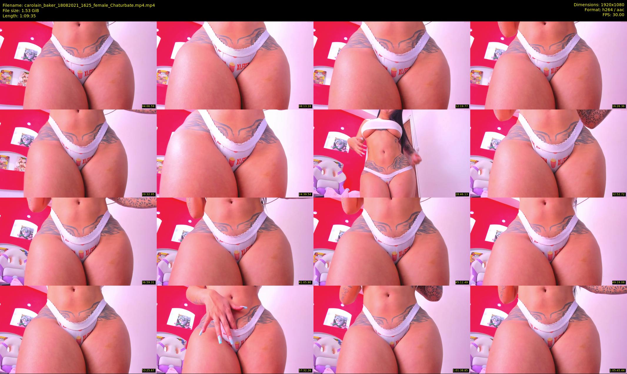 carolain_baker — 70 minute Chaturbate female cam show recording, 1080p, Aug 18, 2021