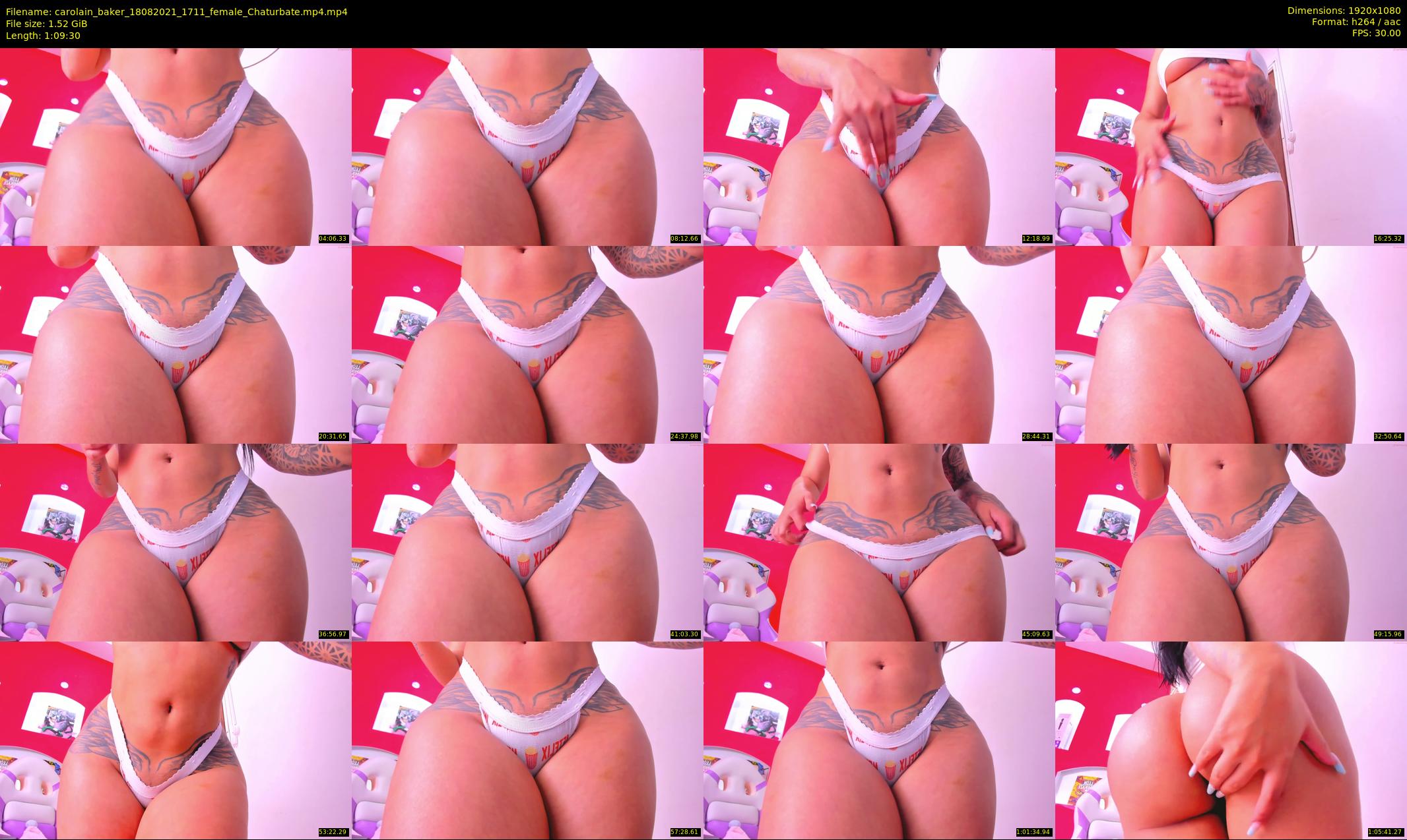 carolain_baker — 70 minute Chaturbate female cam show recording, 1080p, Aug 18, 2021