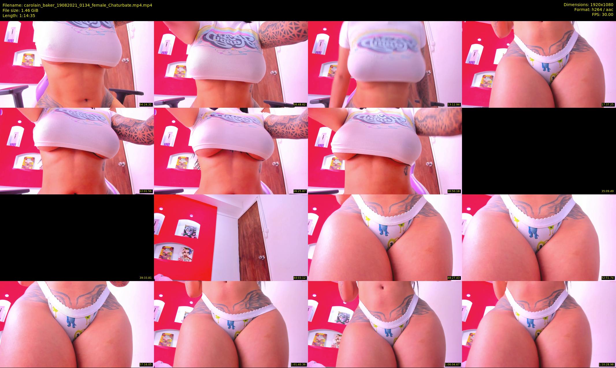 carolain_baker — 75 minute Chaturbate female cam show recording, 1080p, Aug 19, 2021