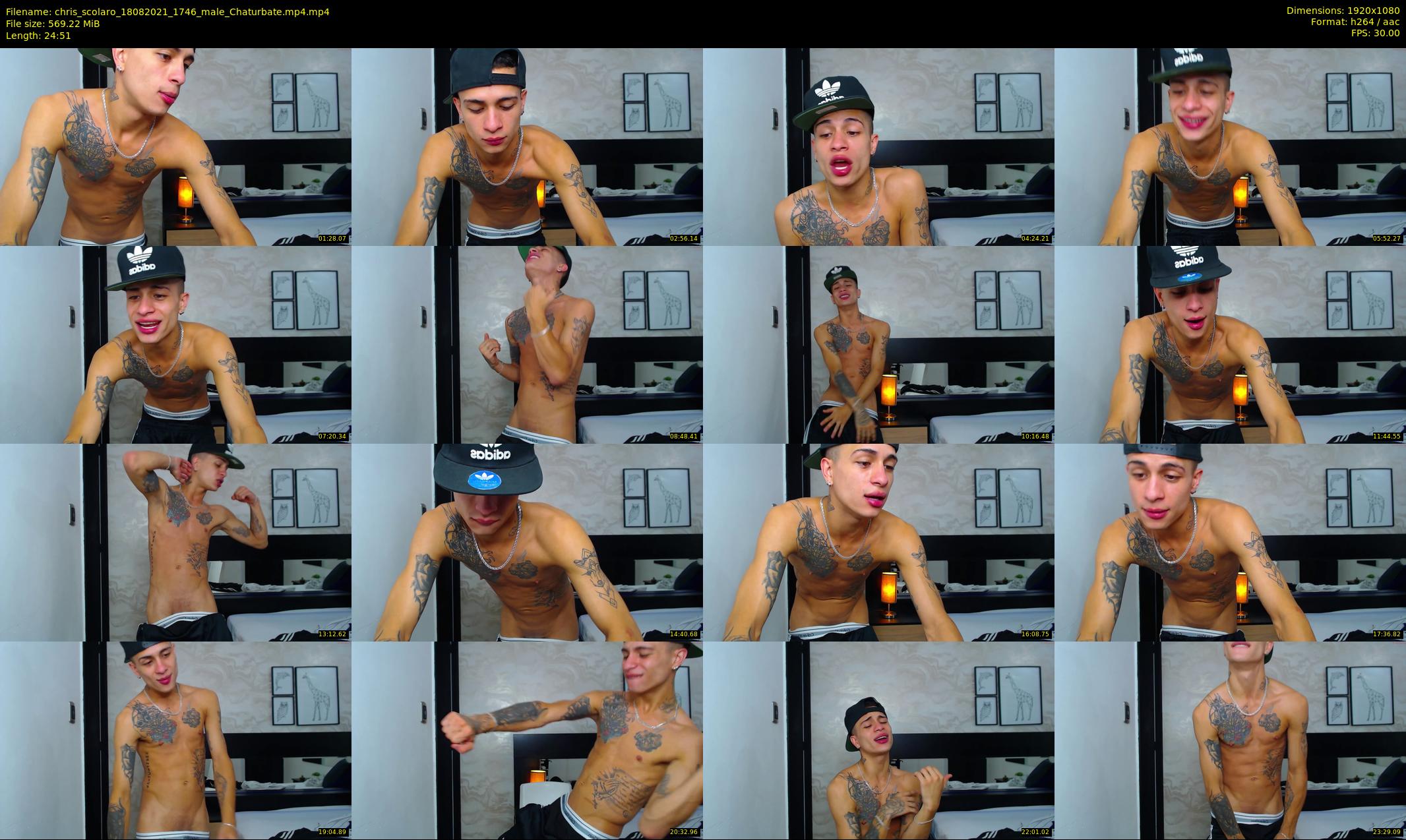 chris_scolaro — 25 minute Chaturbate male cam show recording, 1080p, Aug 18, 2021
