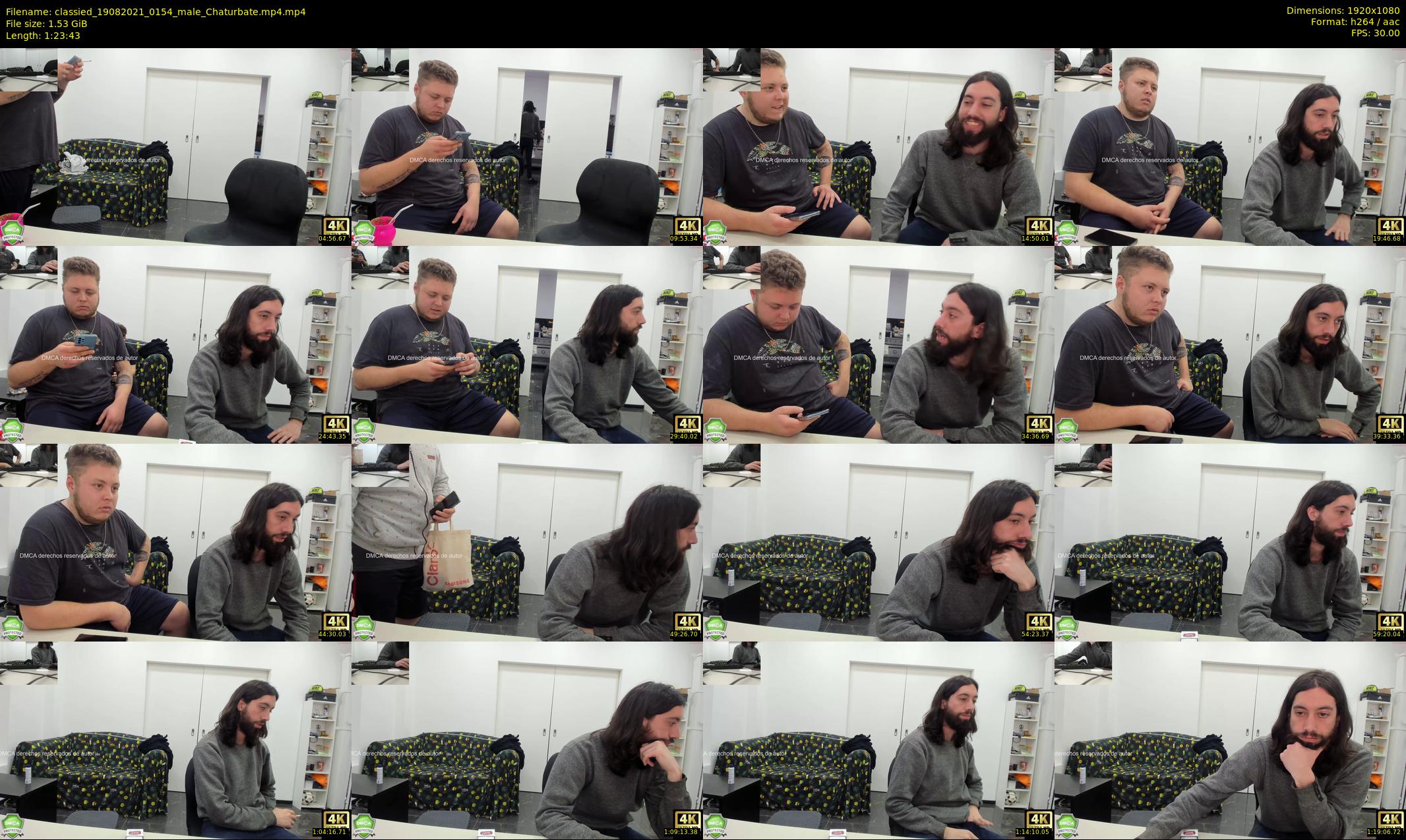 classied — 84 minute Chaturbate male cam show recording, 1080p, Aug 19, 2021