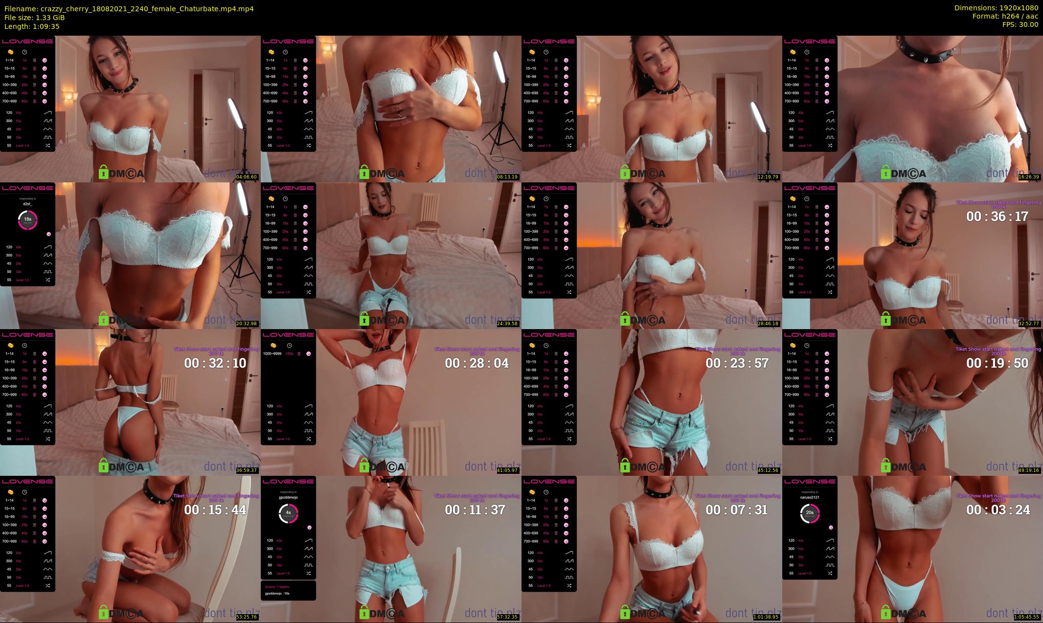 crazzy_cherry — 70 minute Chaturbate female cam show recording, 1080p, Aug 18, 2021