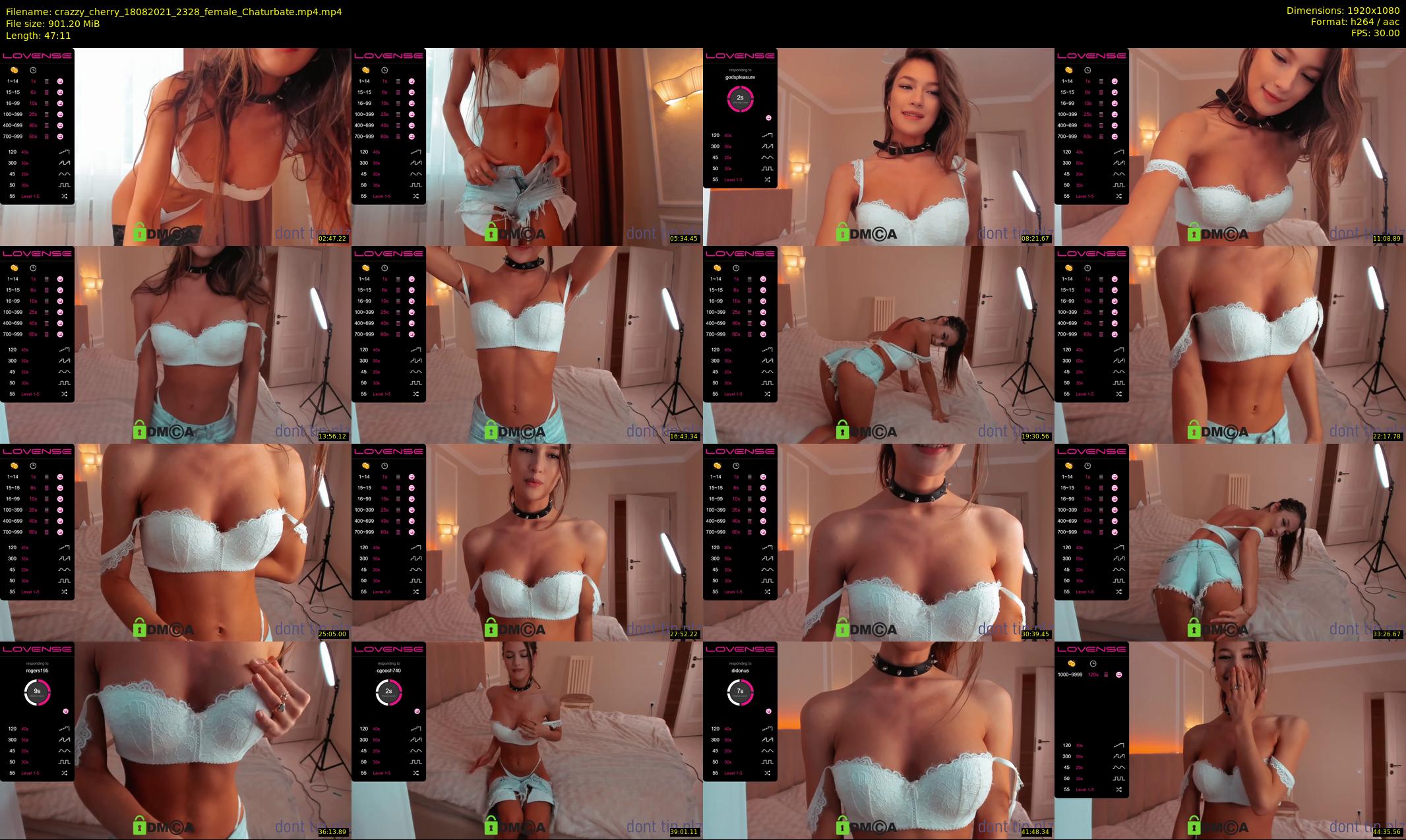 crazzy_cherry — 48 minute Chaturbate female cam show recording, 1080p, Aug 18, 2021