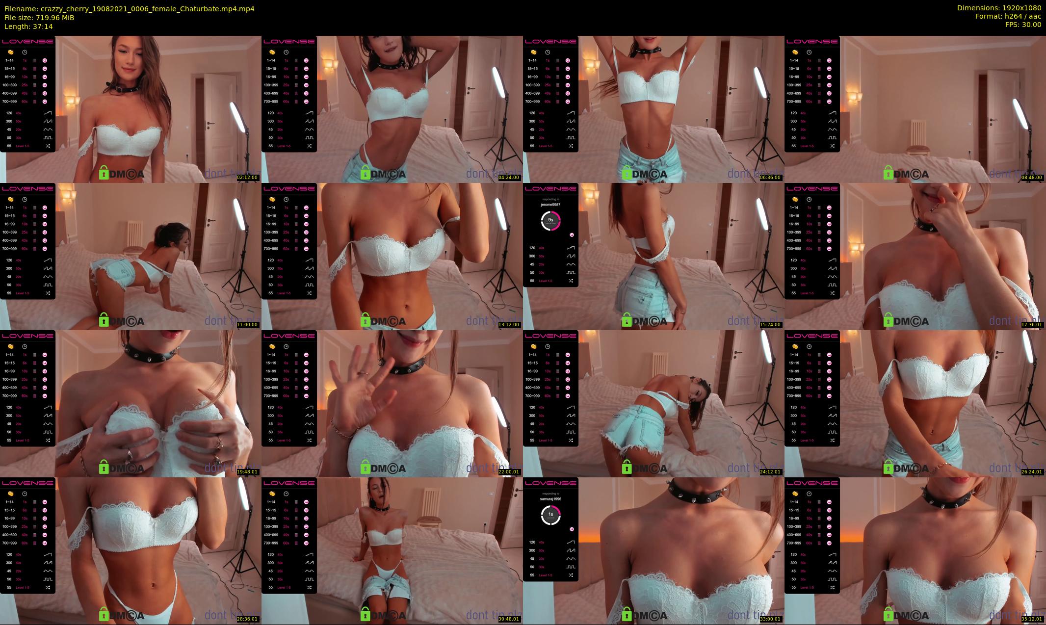 crazzy_cherry — 38 minute Chaturbate female cam show recording, 1080p, Aug 19, 2021