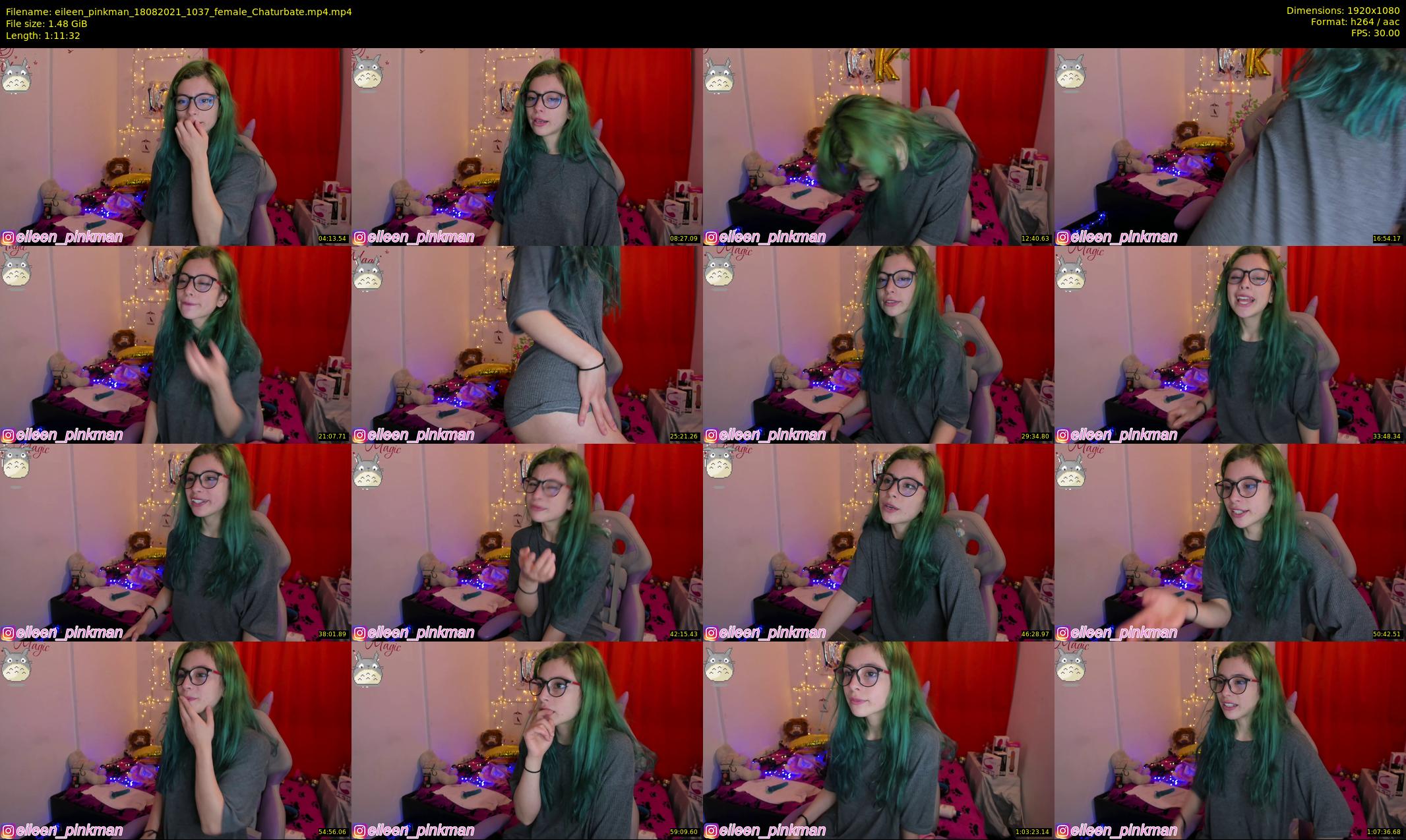 eileen_pinkman — 72 minute Chaturbate female cam show recording, 1080p, Aug 18, 2021