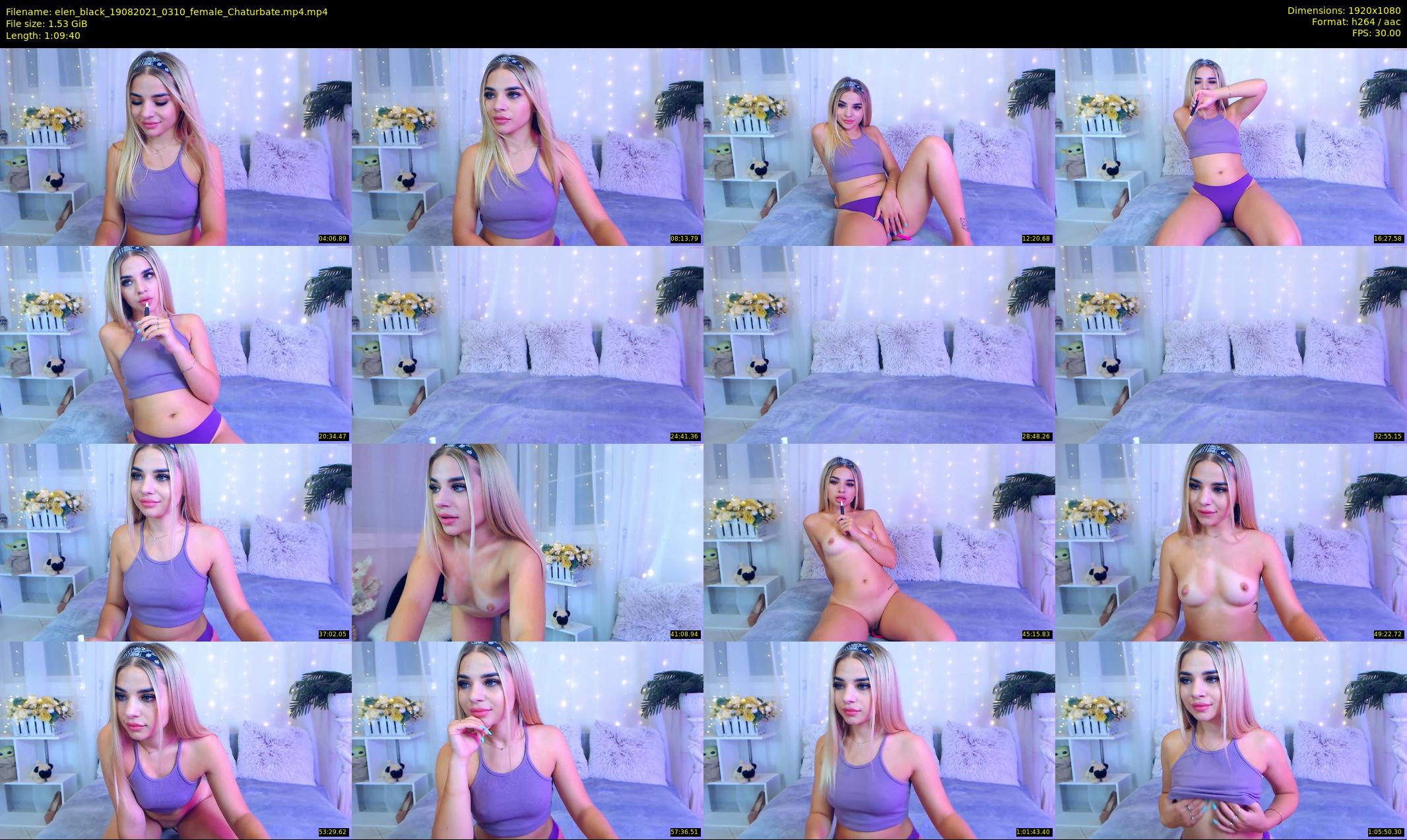 elen_black — 70 minute Chaturbate female cam show recording, 1080p, Aug 19, 2021