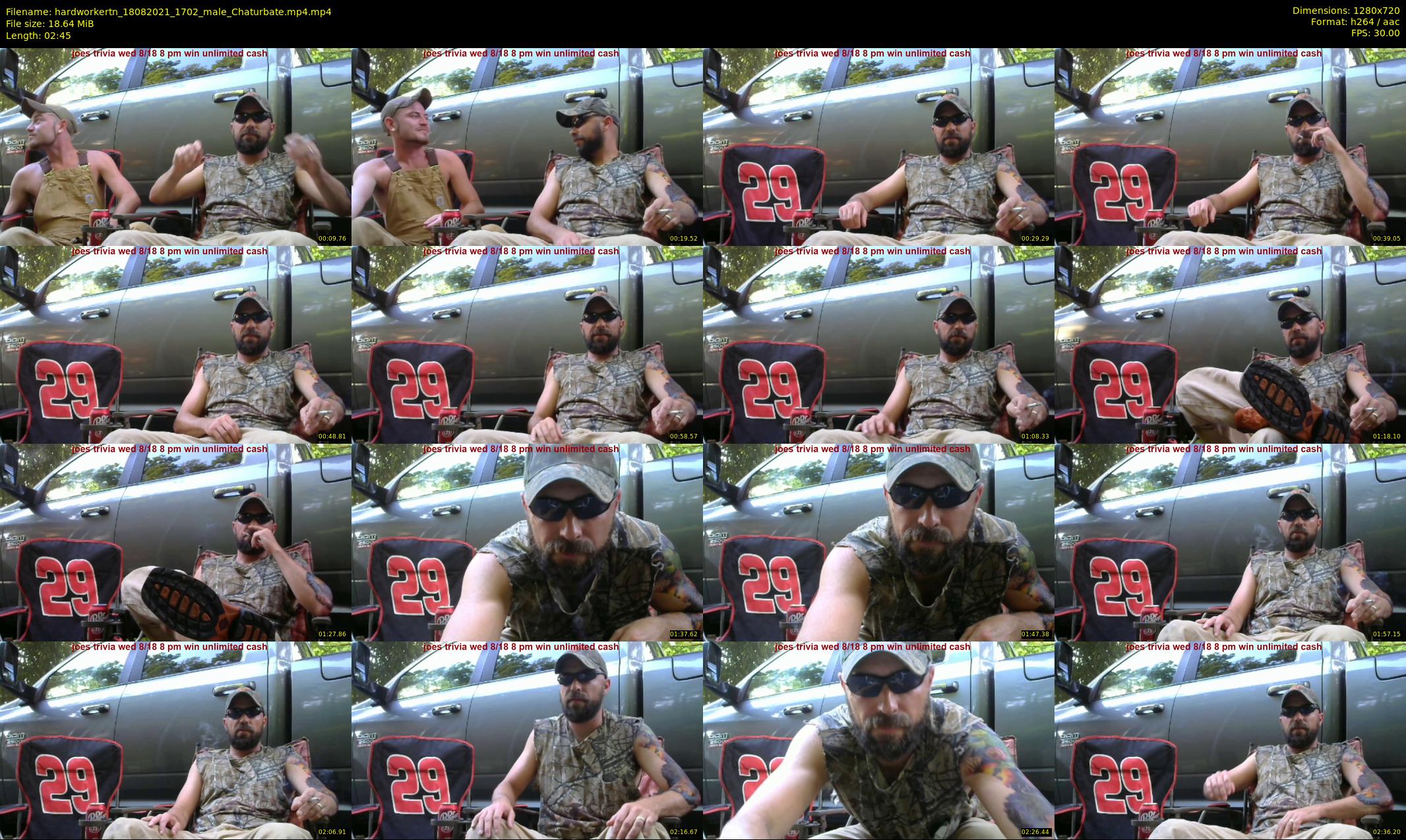 hardworkertn — 3 minute Chaturbate male cam show recording, 720p, Aug 18, 2021