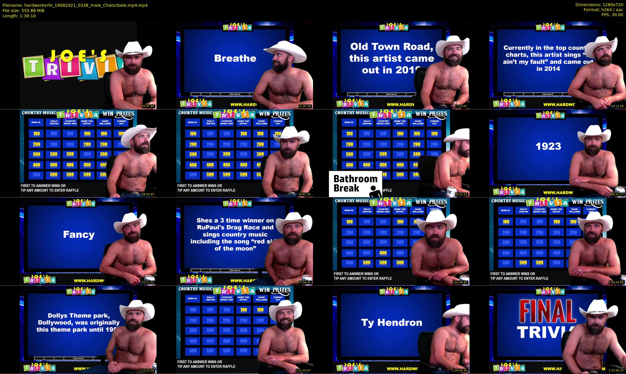 hardworkertn — 99 minute Chaturbate male cam show recording, 720p, Aug 19, 2021