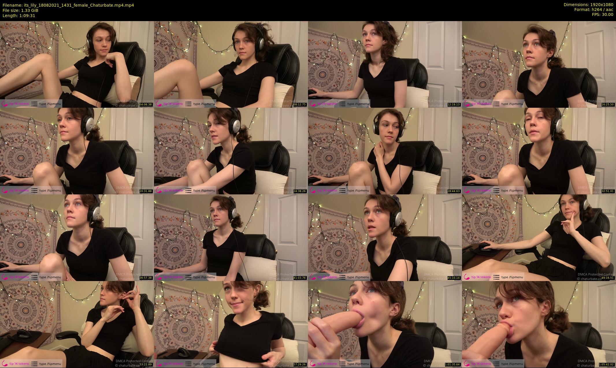 its_lily — 70 minute Chaturbate female cam show recording, 1080p, Aug 18, 2021