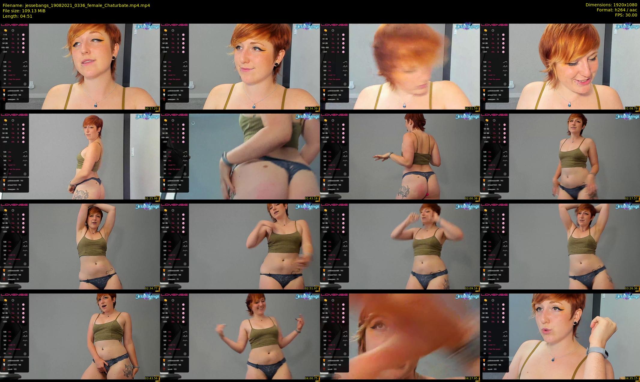jessebangs — 5 minute Chaturbate female cam show recording, 1080p, Aug 19, 2021