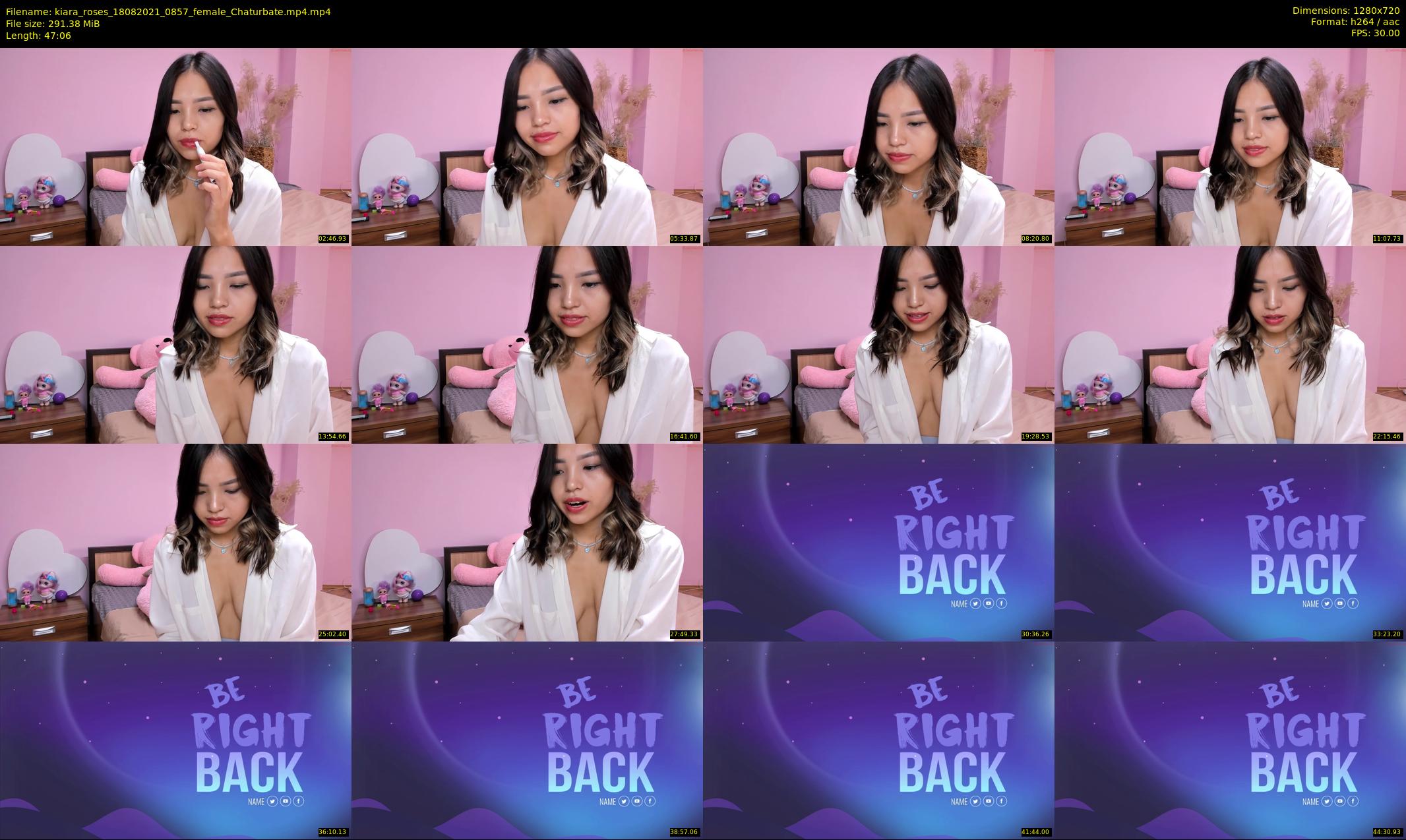kiara_roses — 48 minute Chaturbate female cam show recording, 720p, Aug 18, 2021