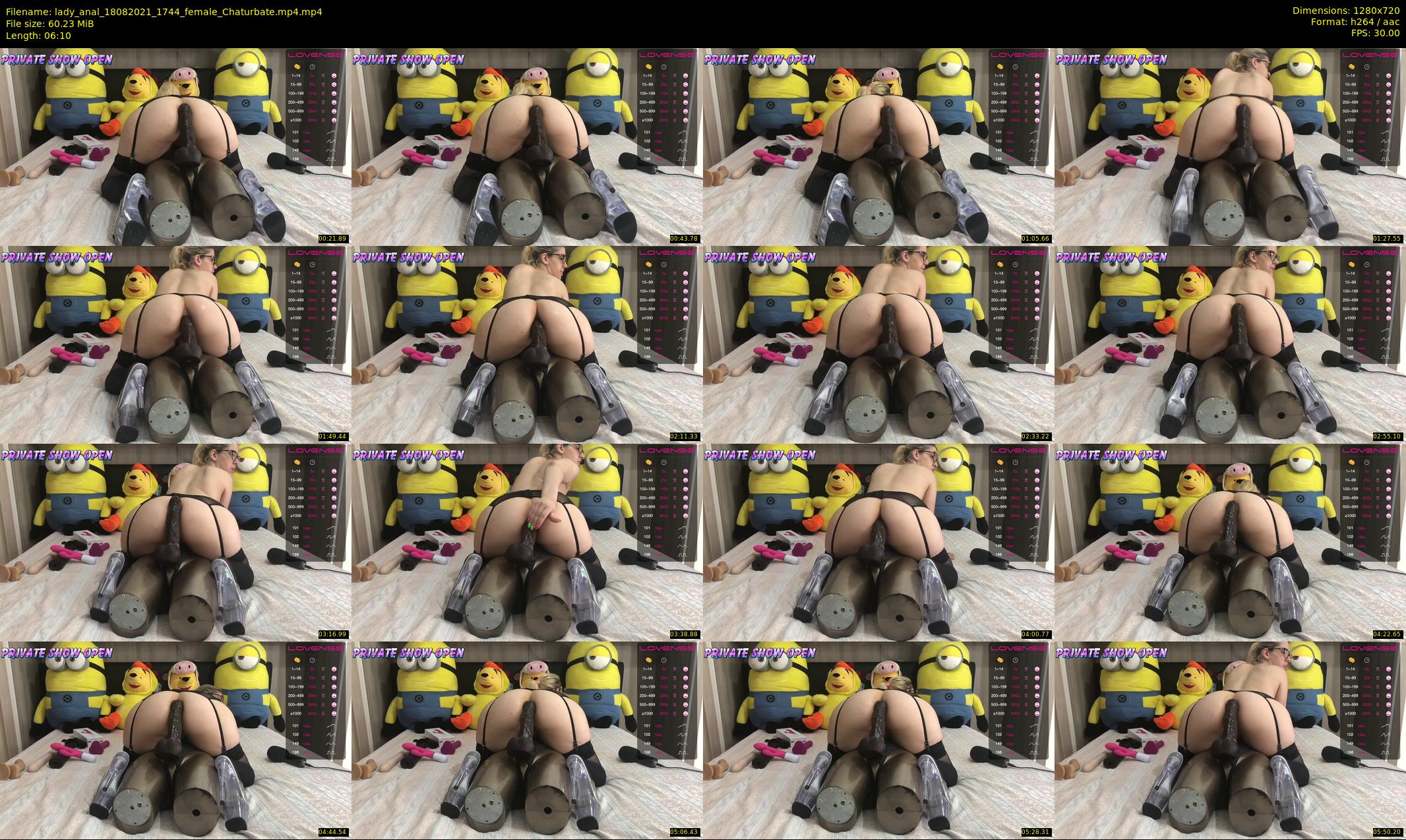lady_anal — 7 minute Chaturbate female cam show recording, 720p, Aug 18, 2021