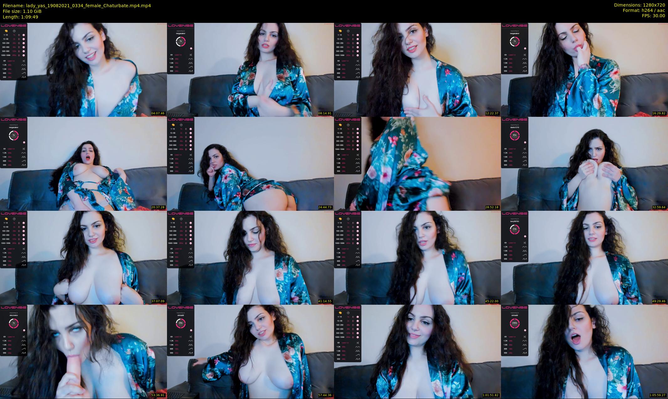 lady_yas — 70 minute Chaturbate female cam show recording, 720p, Aug 19, 2021