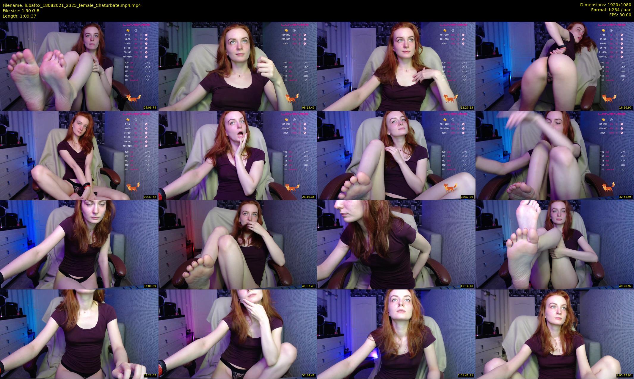 lubafox — 70 minute Chaturbate female cam show recording, 1080p, Aug 18, 2021
