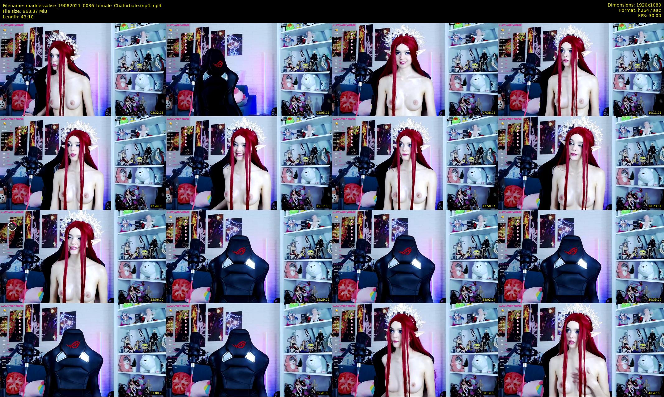 madnessalise — 44 minute Chaturbate female cam show recording, 1080p, Aug 19, 2021
