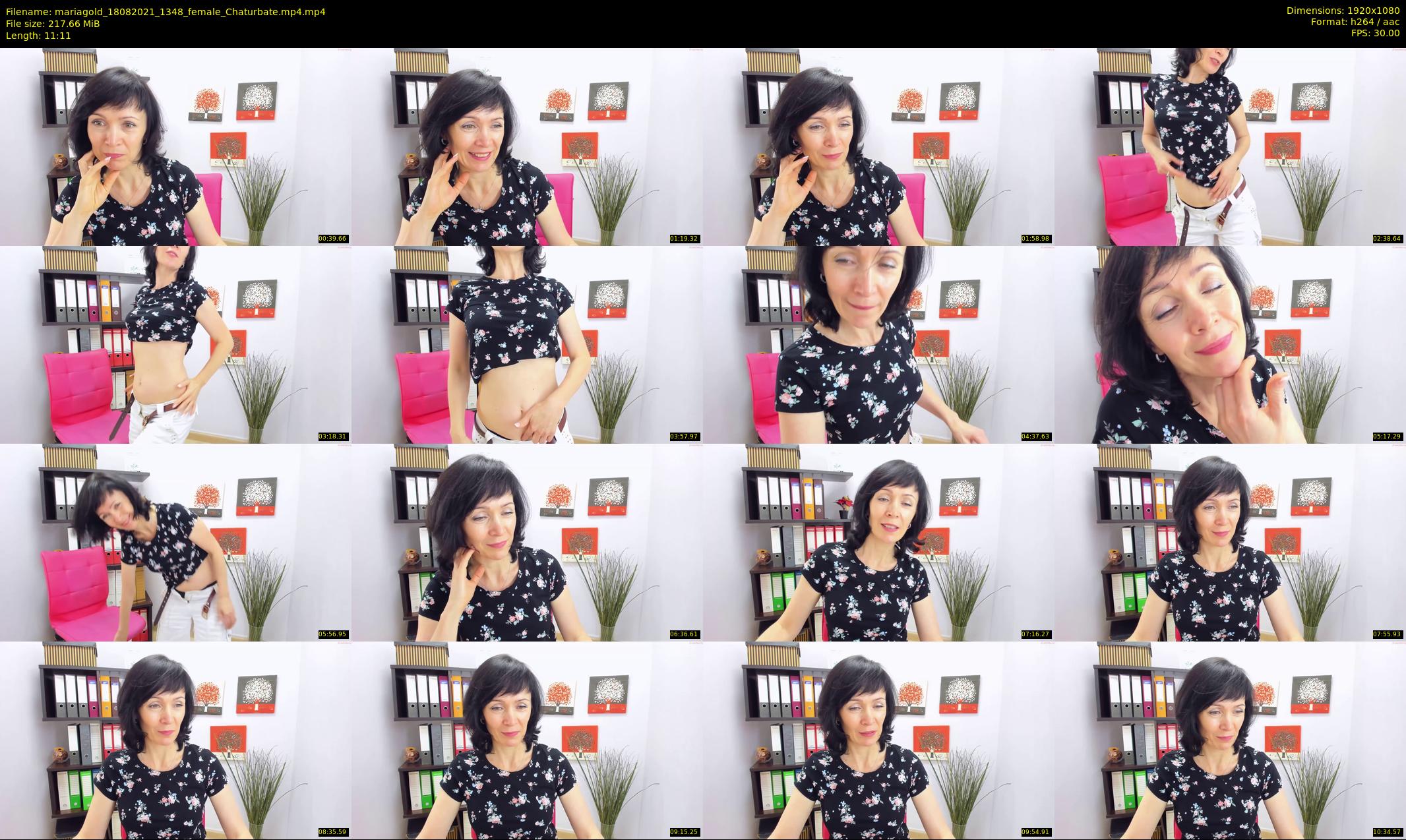 mariagold — 12 minute Chaturbate female cam show recording, 1080p, Aug 18, 2021