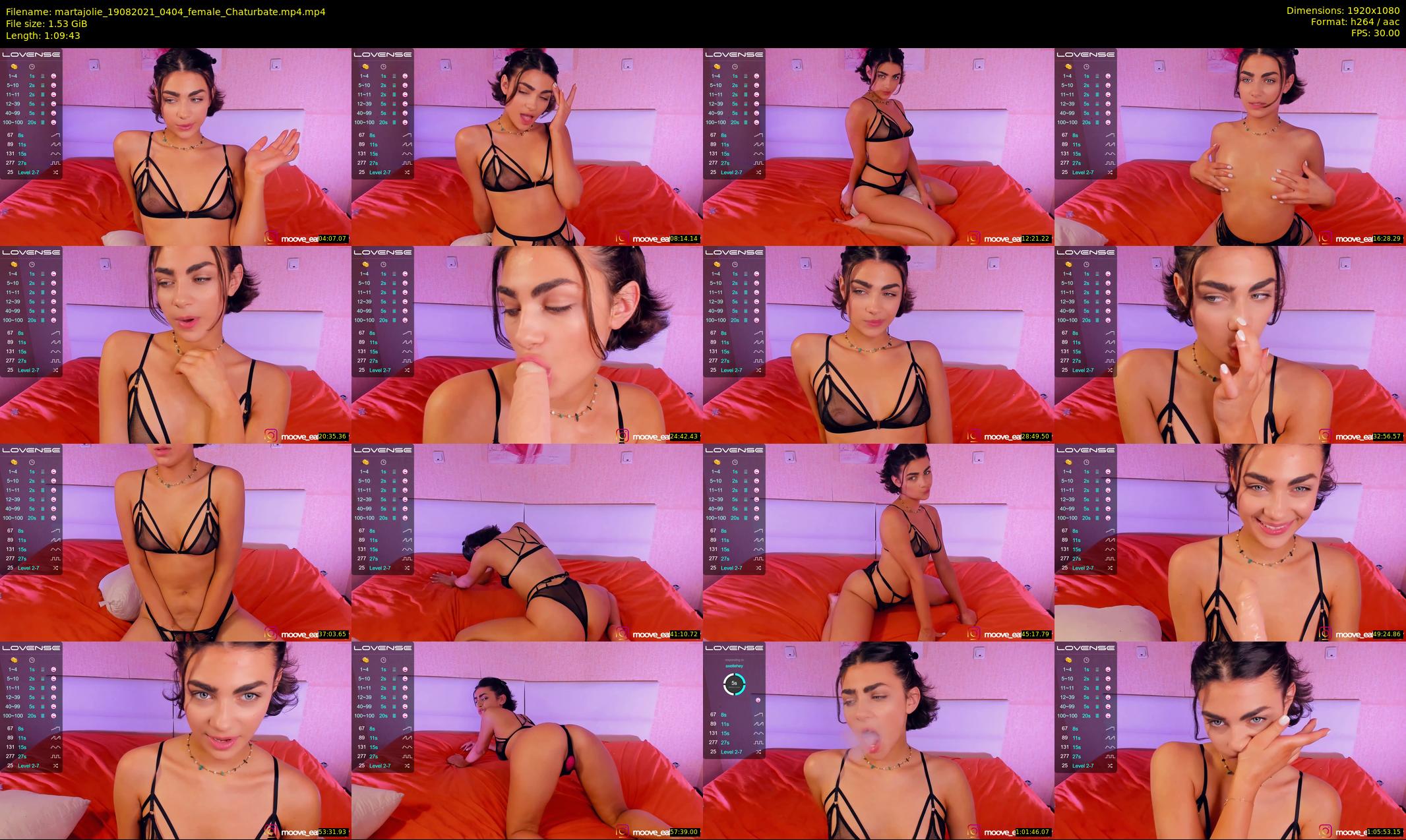 martajolie — 70 minute Chaturbate female cam show recording, 1080p, Aug 19, 2021