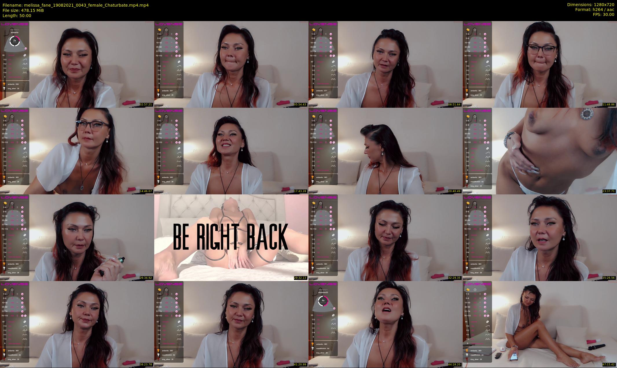 melissa_fane — 50 minute Chaturbate female cam show recording, 720p, Aug 19, 2021