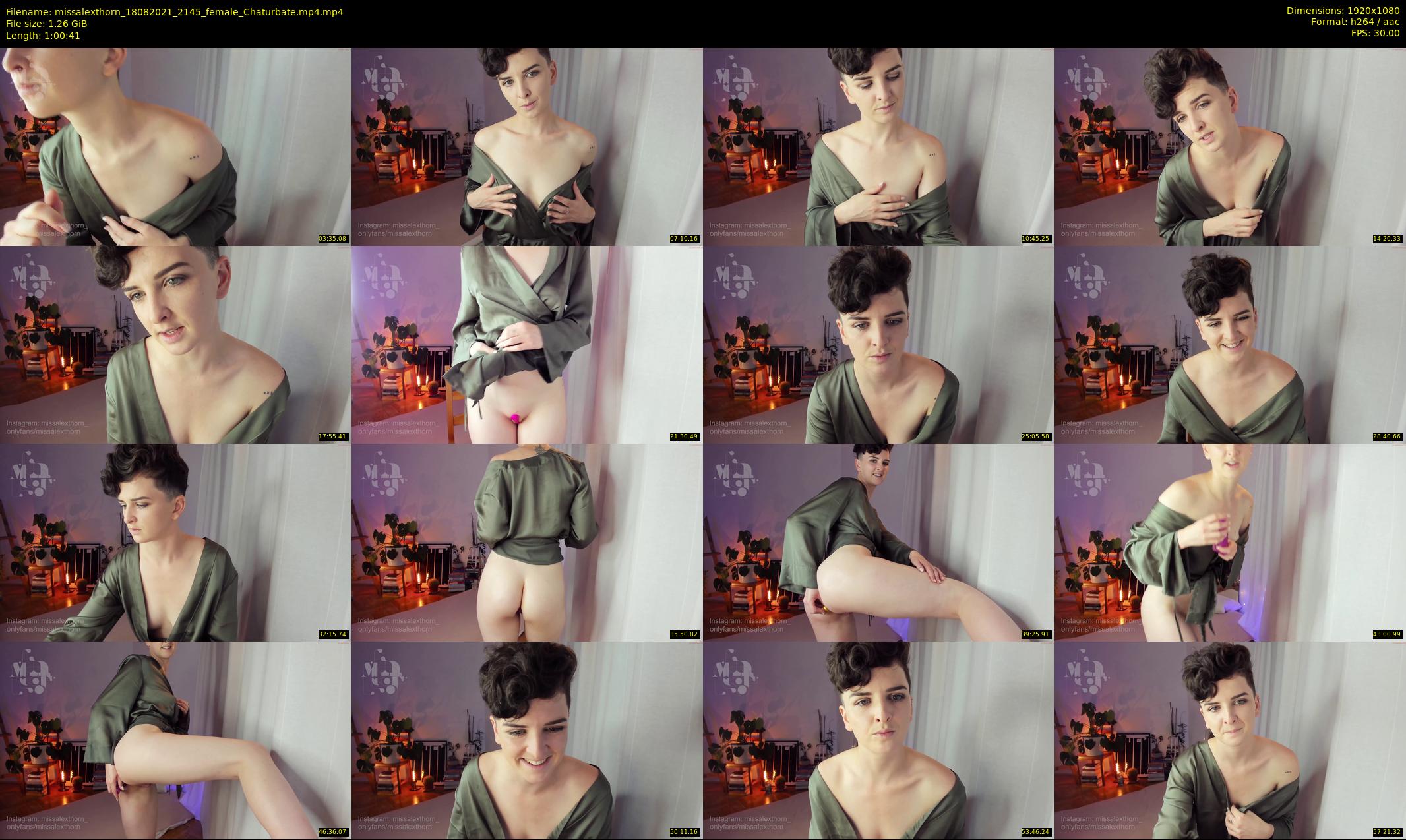 missalexthorn — 61 minute Chaturbate female cam show recording, 1080p, Aug 18, 2021