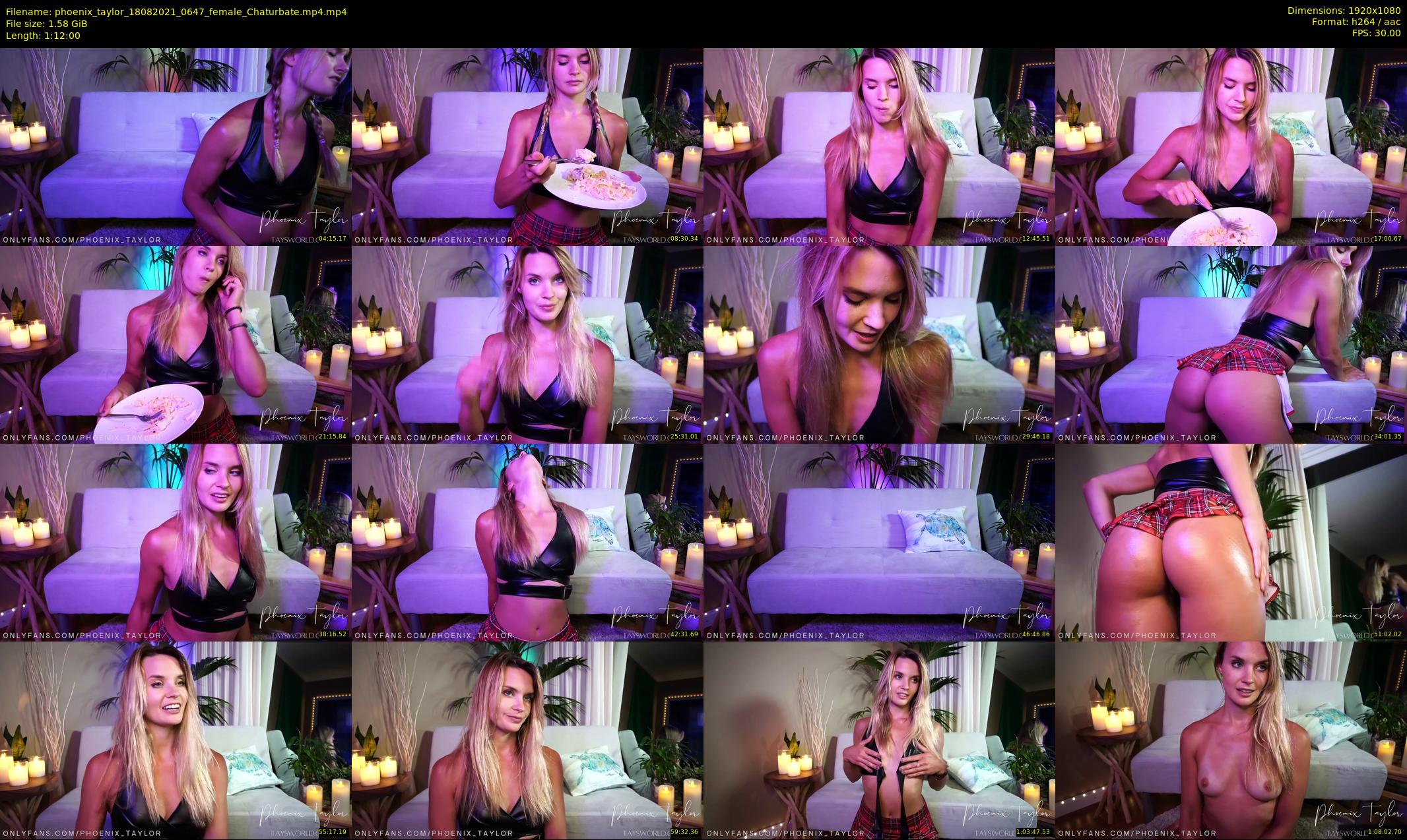 phoenix_taylor — 72 minute Chaturbate female cam show recording, 1080p, Aug 18, 2021