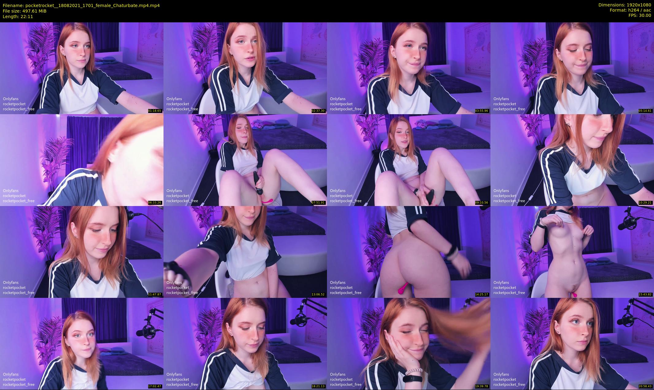 pocketrocket_ — 23 minute Chaturbate female cam show recording, 1080p, Aug 18, 2021