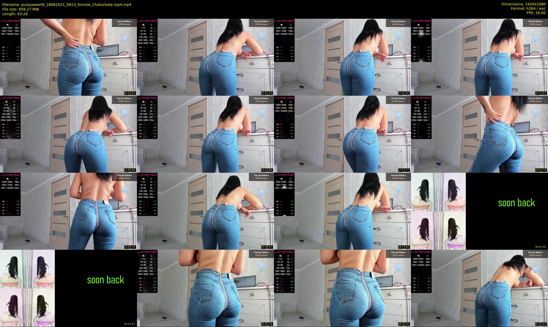 pussysweet9 — 44 minute Chaturbate female cam show recording, 1080p, Aug 18, 2021
