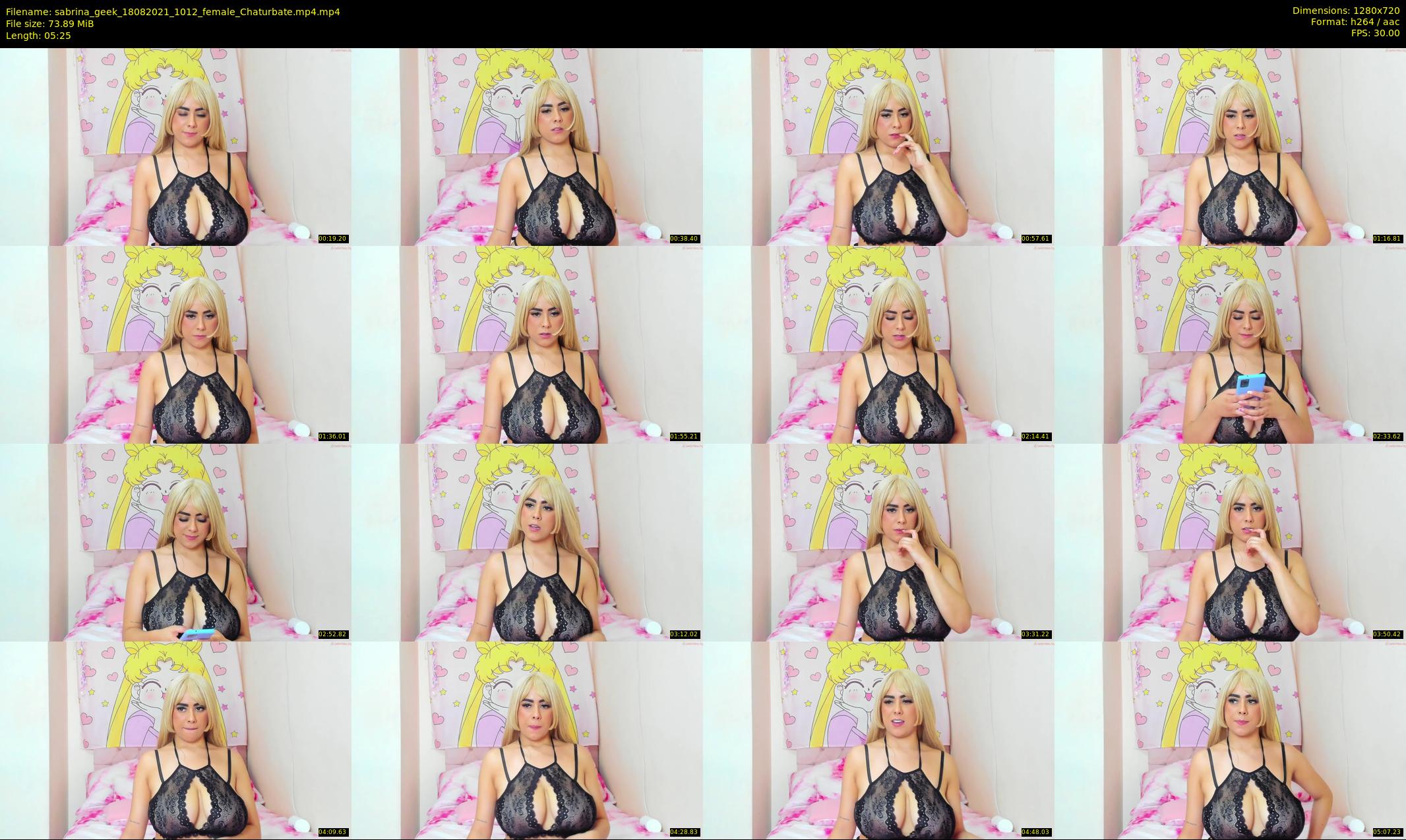 sabrina_geek — 6 minute Chaturbate female cam show recording, 720p, Aug 18, 2021