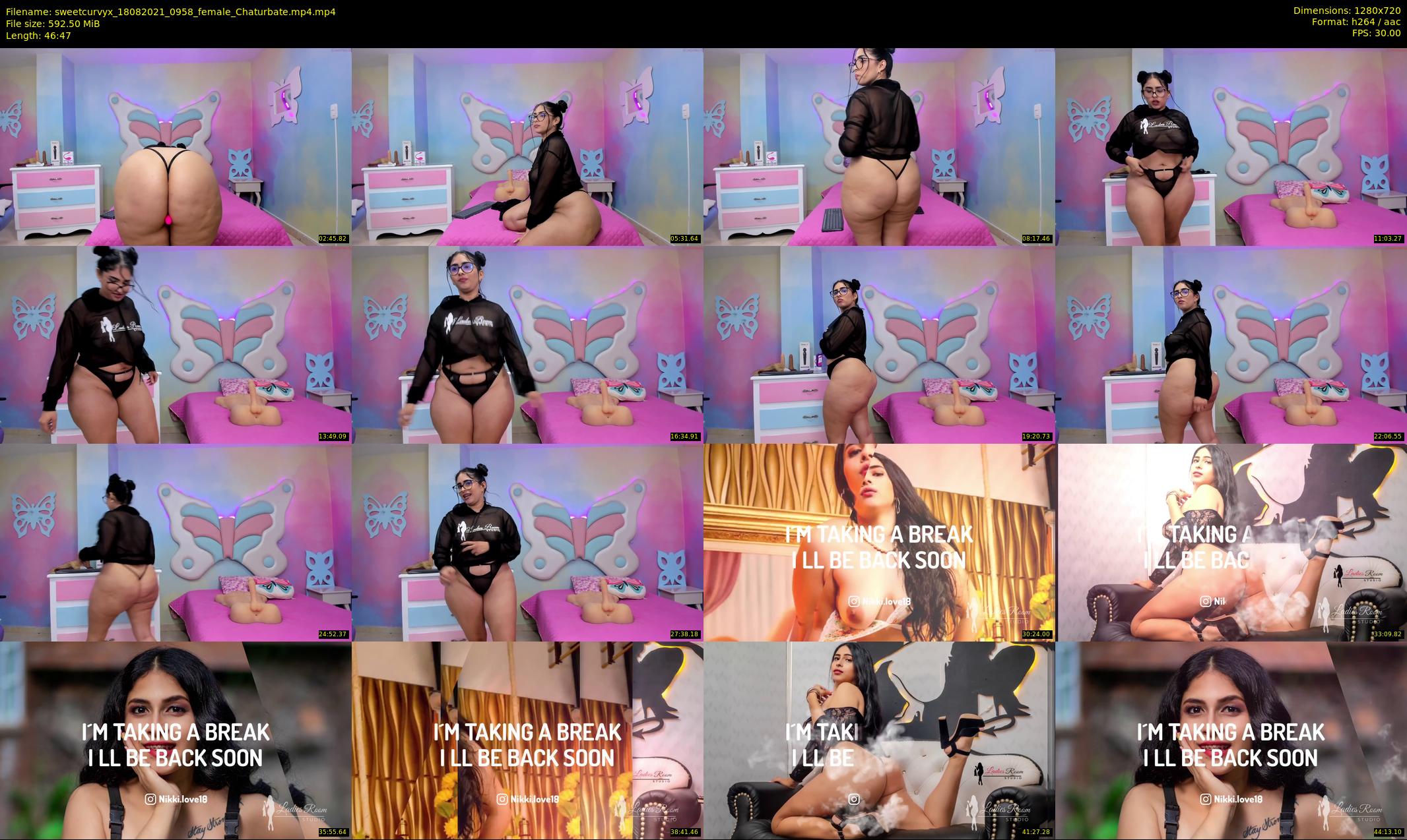sweetcurvyx — 47 minute Chaturbate couple cam show recording, 720p, Aug 18, 2021