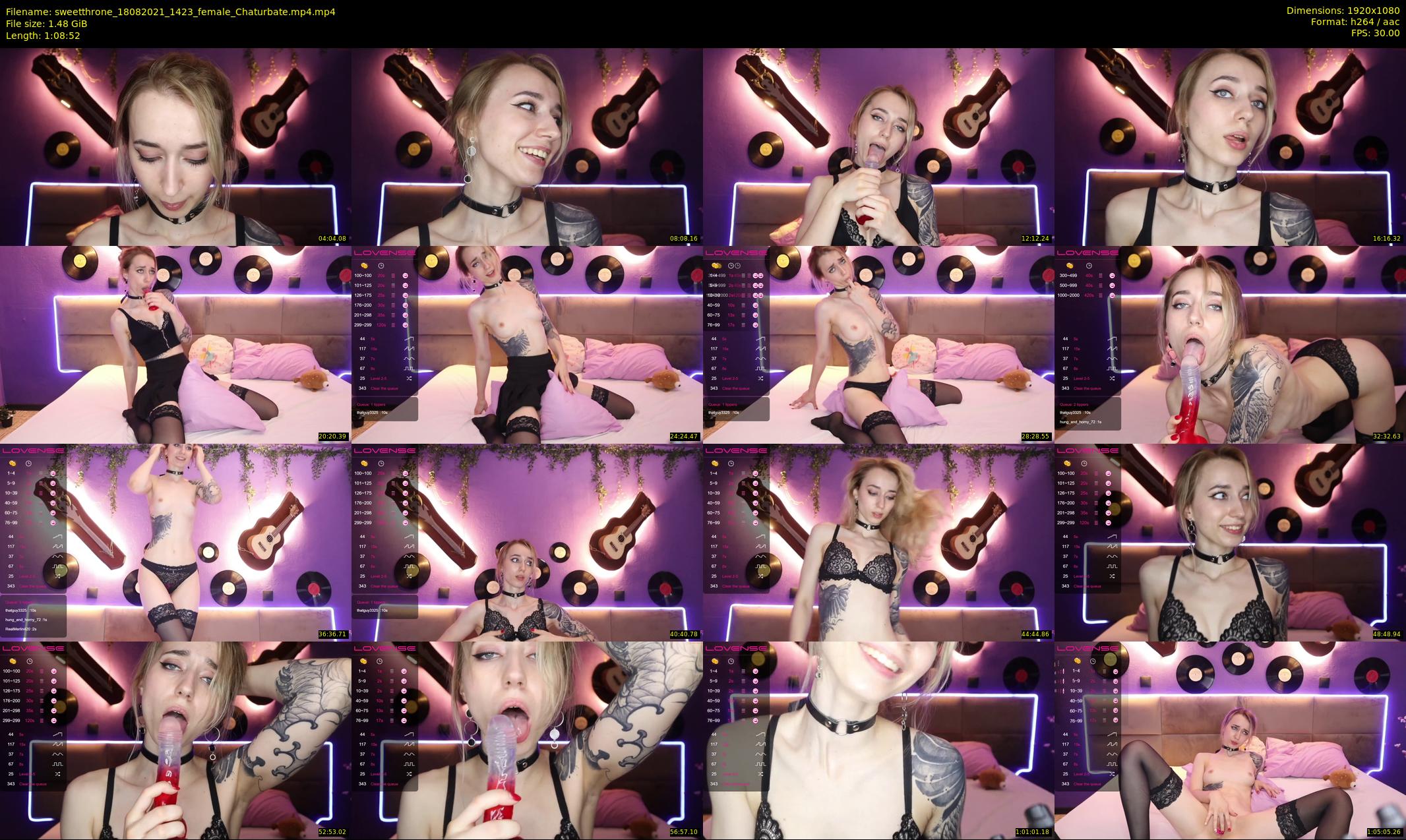 sweetthrone — 69 minute Chaturbate couple cam show recording, 1080p, Aug 18, 2021