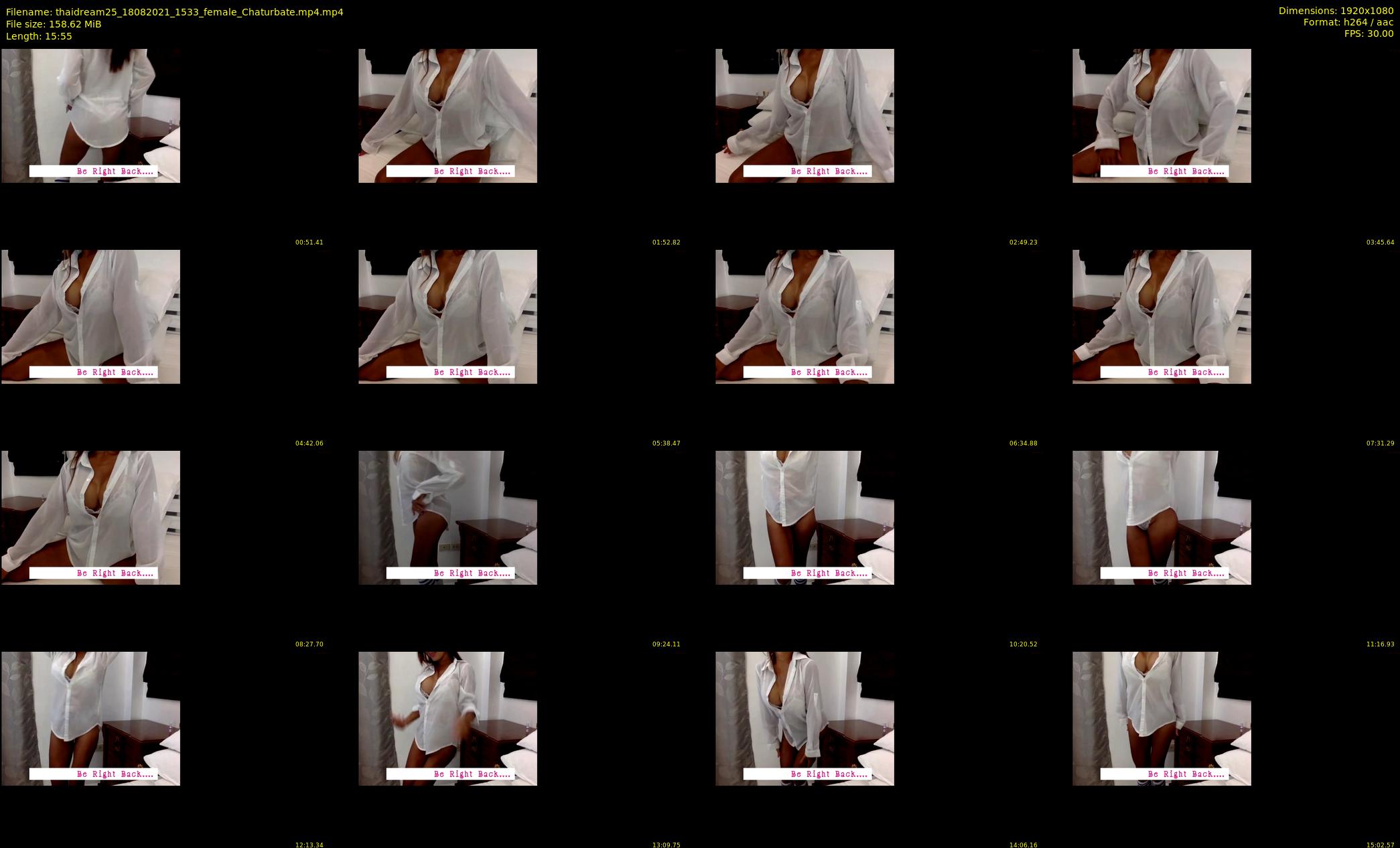 thaidream25 — 16 minute Chaturbate female cam show recording, 1080p, Aug 18, 2021