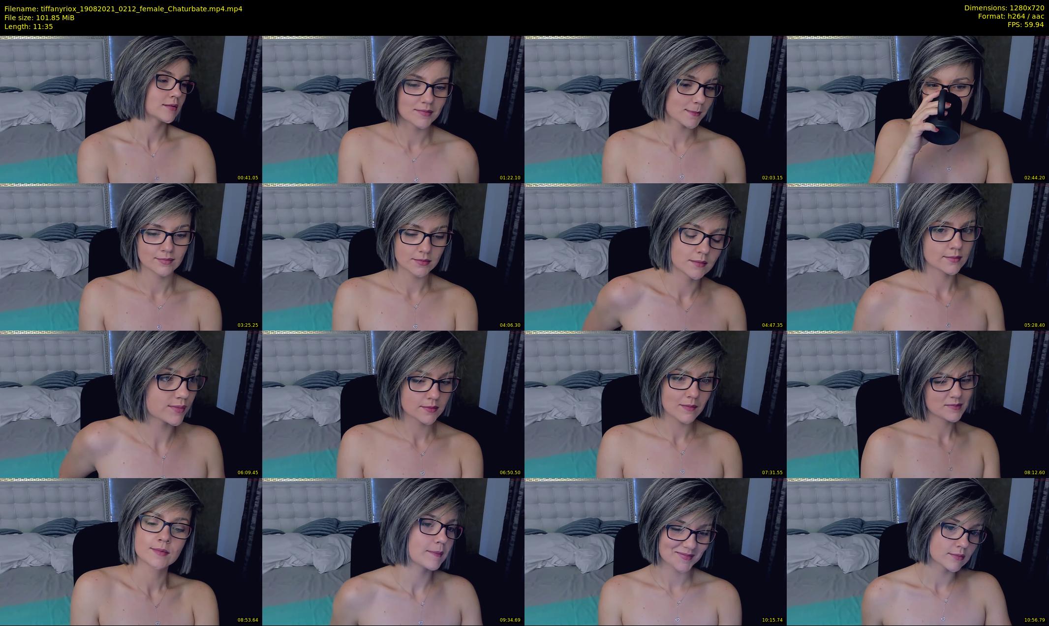 tiffanyriox — 12 minute Chaturbate female cam show recording, 720p, Aug 19, 2021