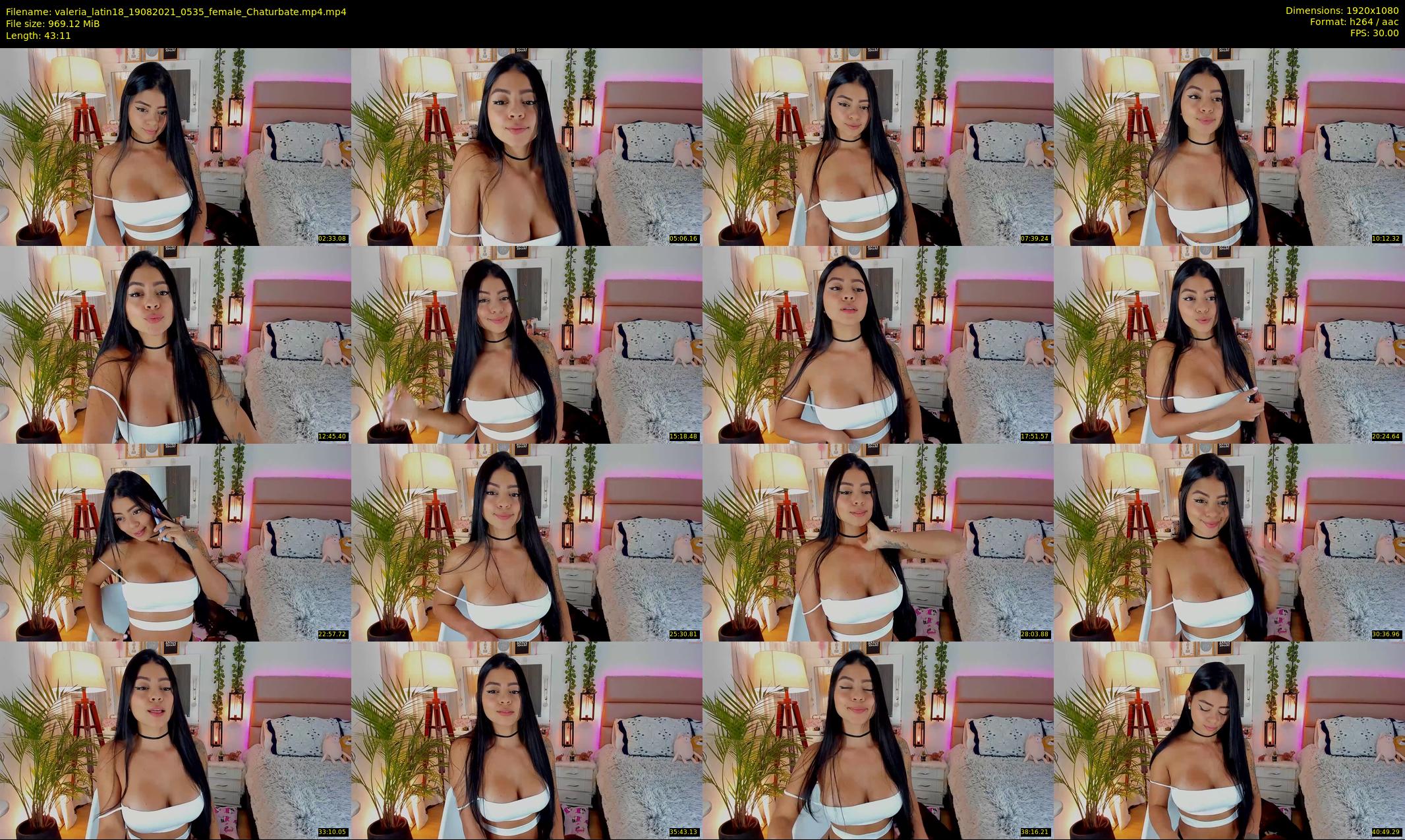 valeria_latin18 — 44 minute Chaturbate female cam show recording, 1080p, Aug 19, 2021