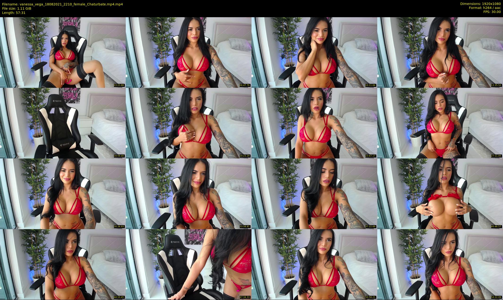 vanessa_vega — 58 minute Chaturbate female cam show recording, 1080p, Aug 18, 2021