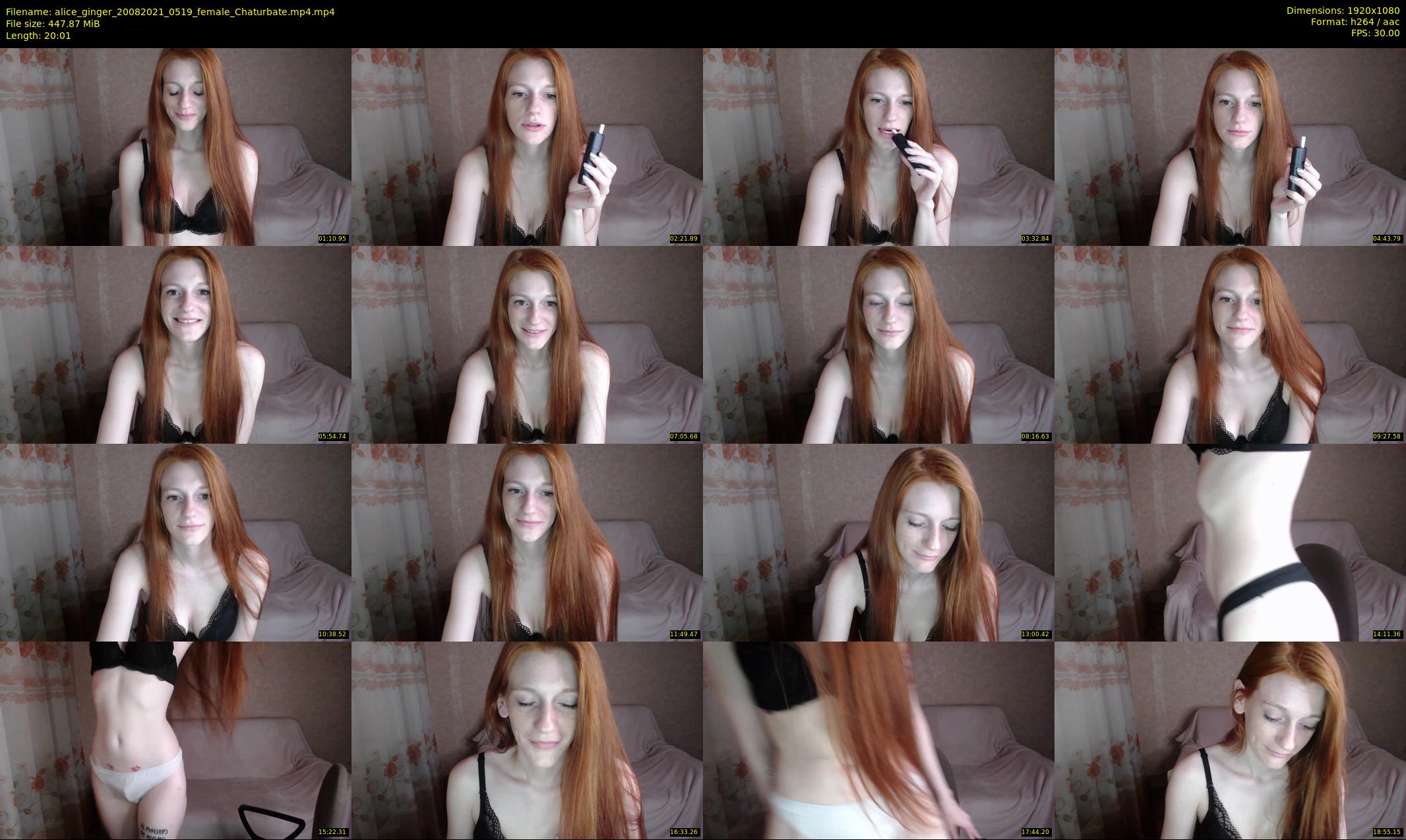 alice_ginger — 21 minute Chaturbate female cam show recording, 1080p, Aug 20, 2021